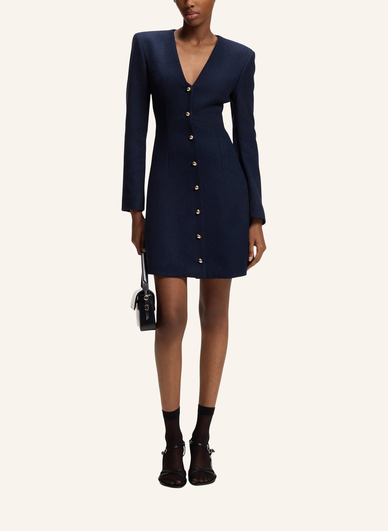 HUGO Business Kleid KANEGI-1 Regular Fit: DUNKELBLAU