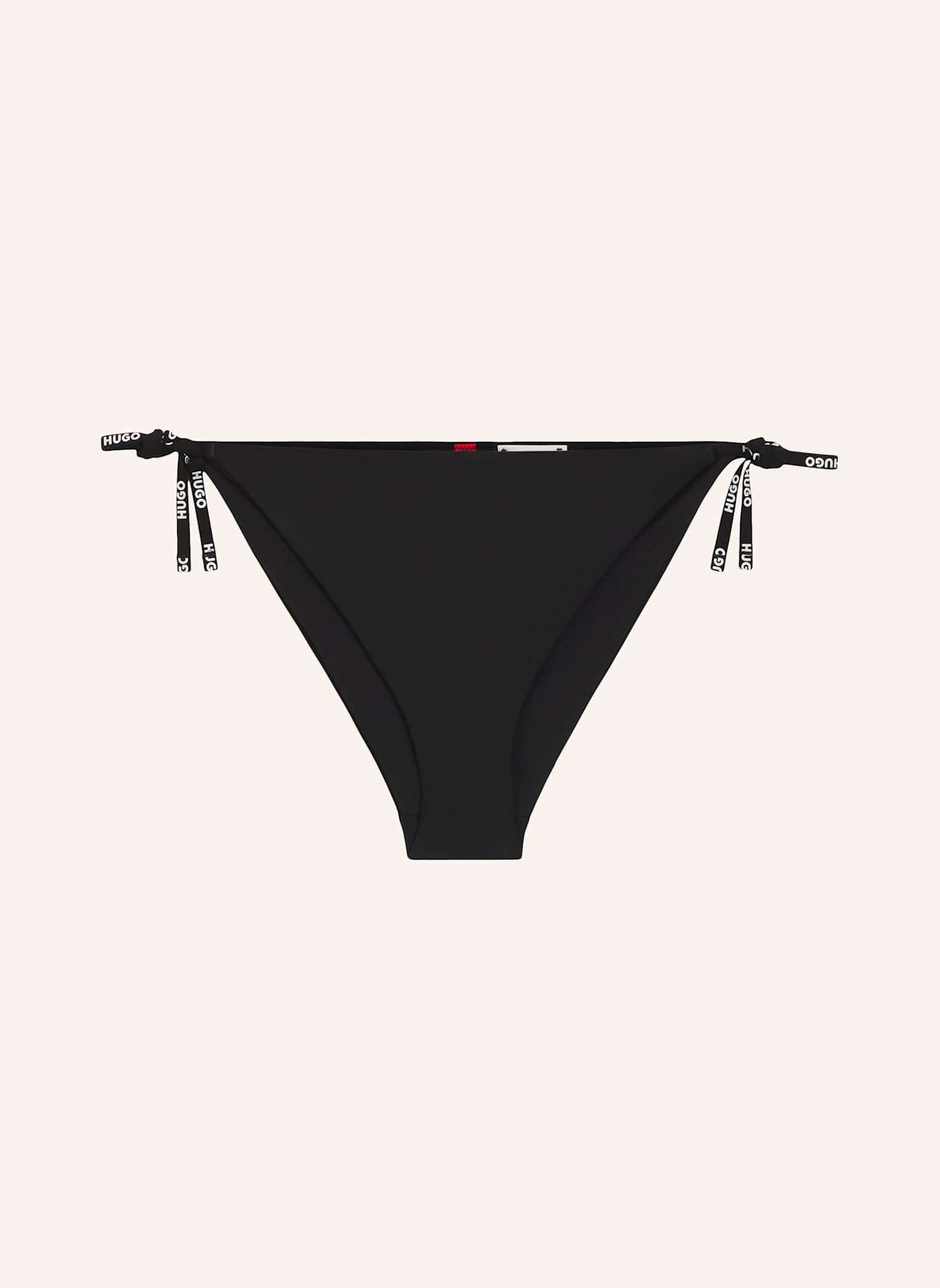 HUGO Bikini-Unterteil PURE SIDE TIE Regular Fit: SCHWARZ