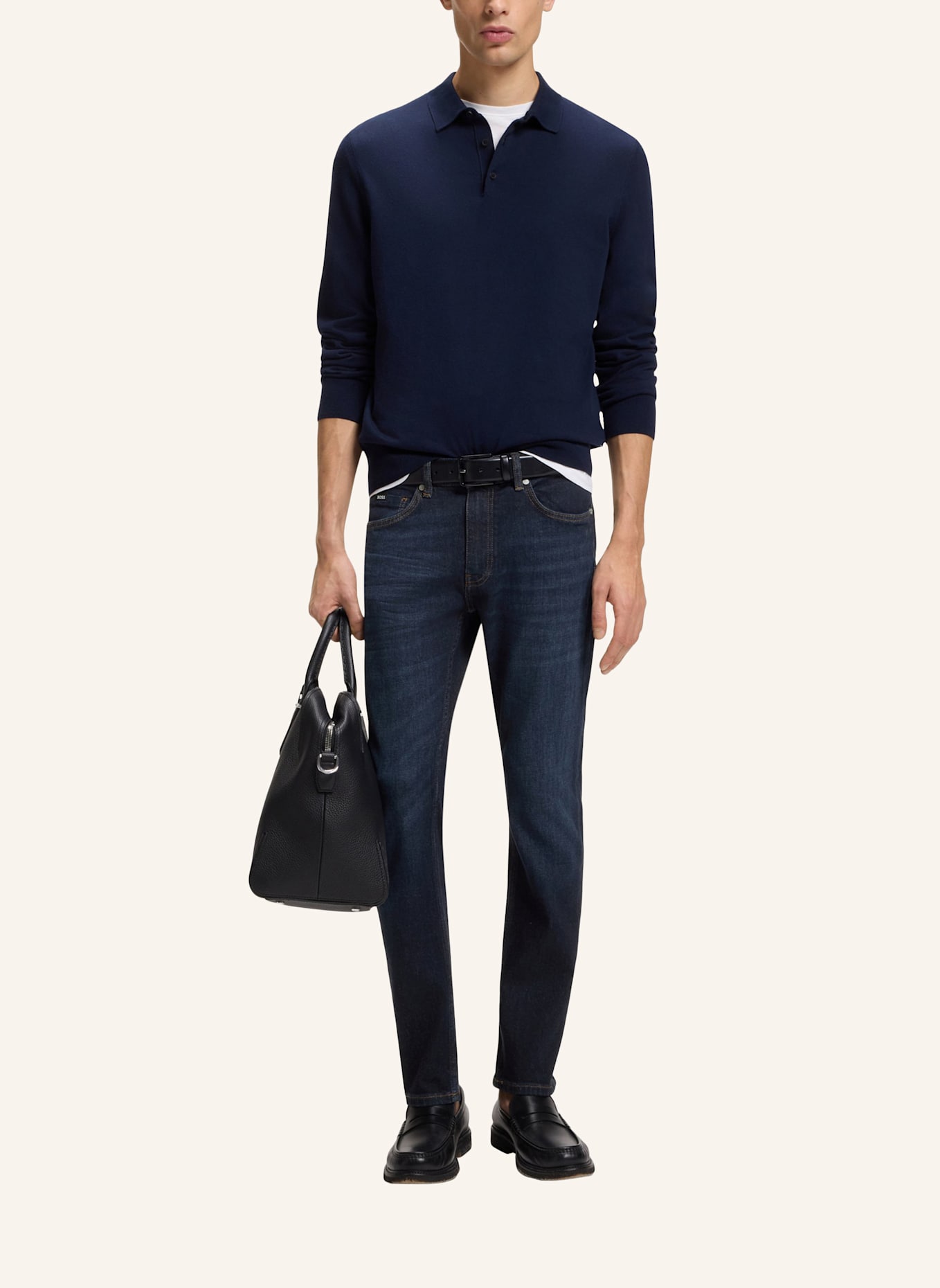 BOSS Jeans DELAWARE_TI Slim Fit: DUNKELBLAU