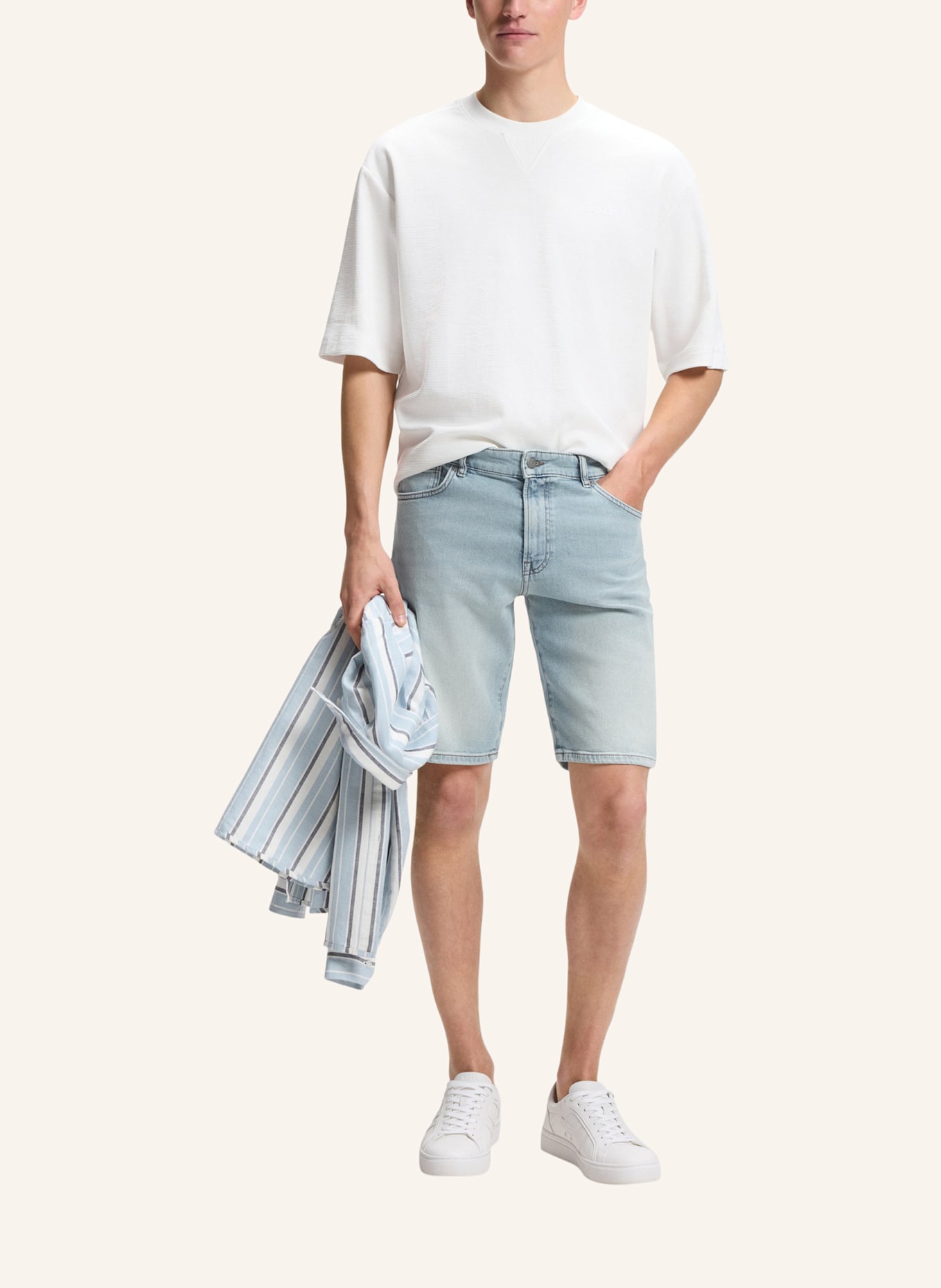 BOSS Short RE.MAINE SHORTS BO_Z Regular Fit: HELLBLAU
