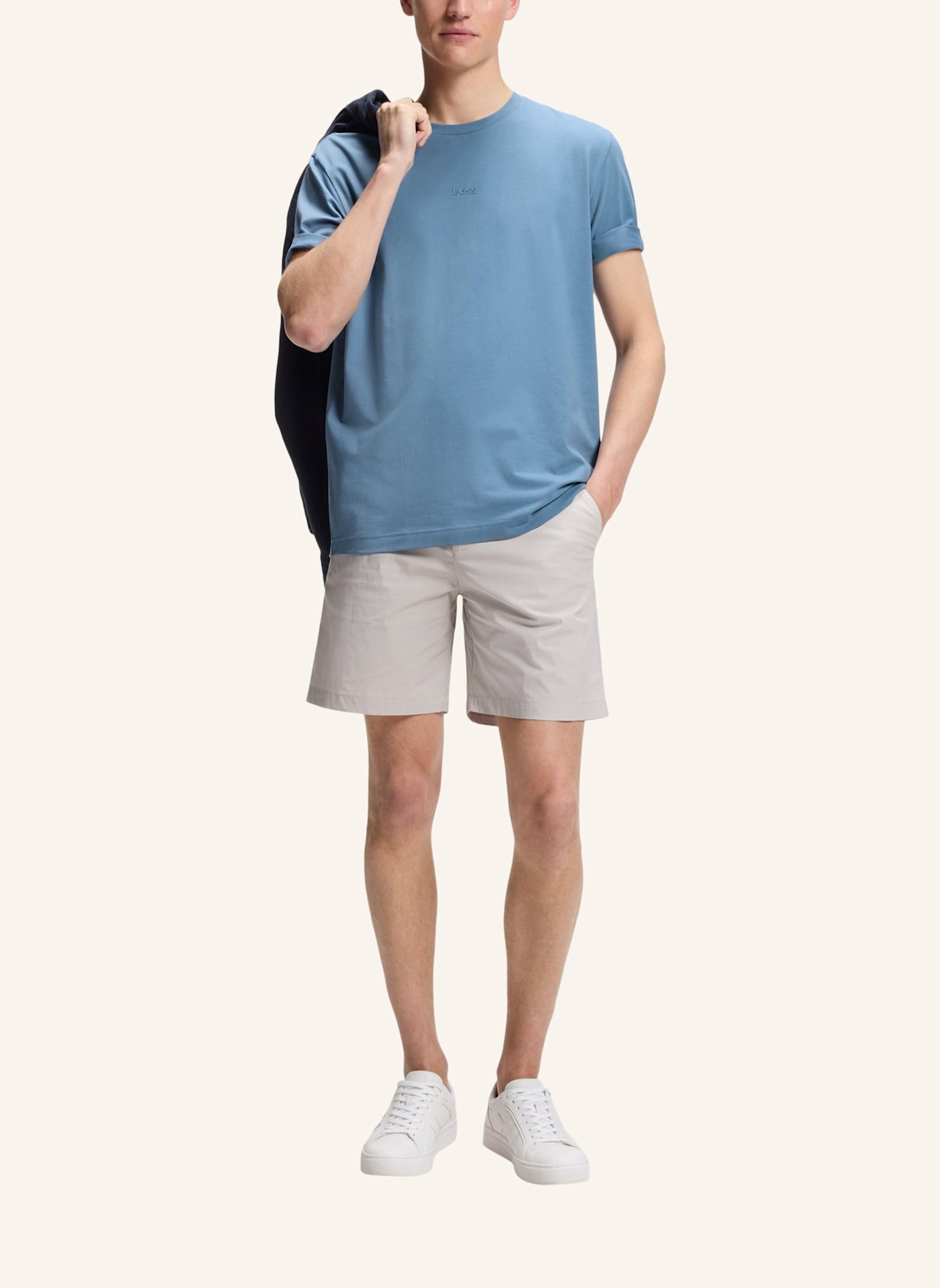 BOSS T-Shirt TCHUP_Z Relaxed Fit: HELLBLAU