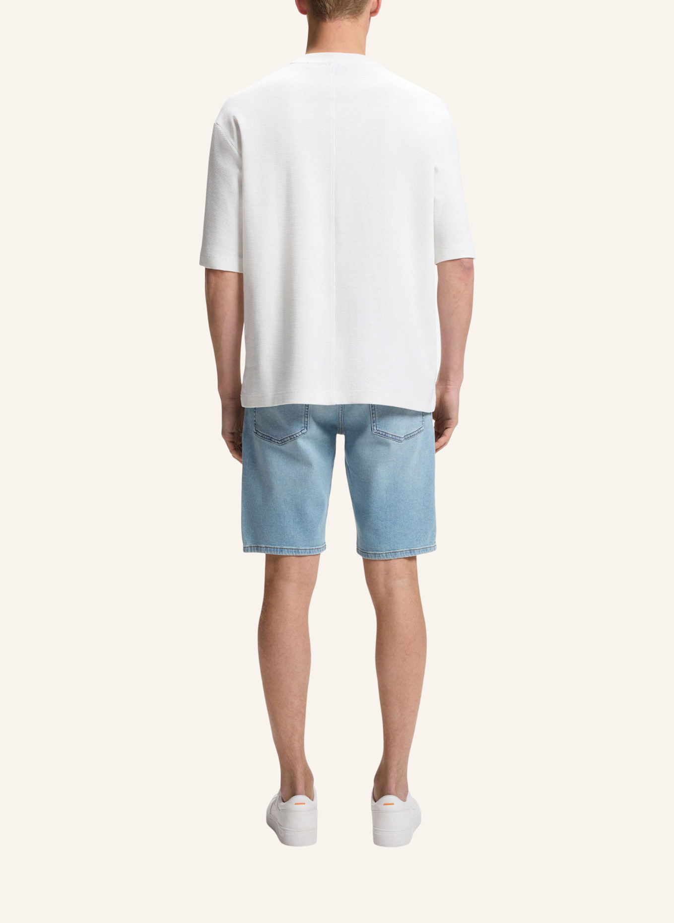 BOSS T-Shirt TE_WAFFLE_Z Relaxed Fit: BEIGE