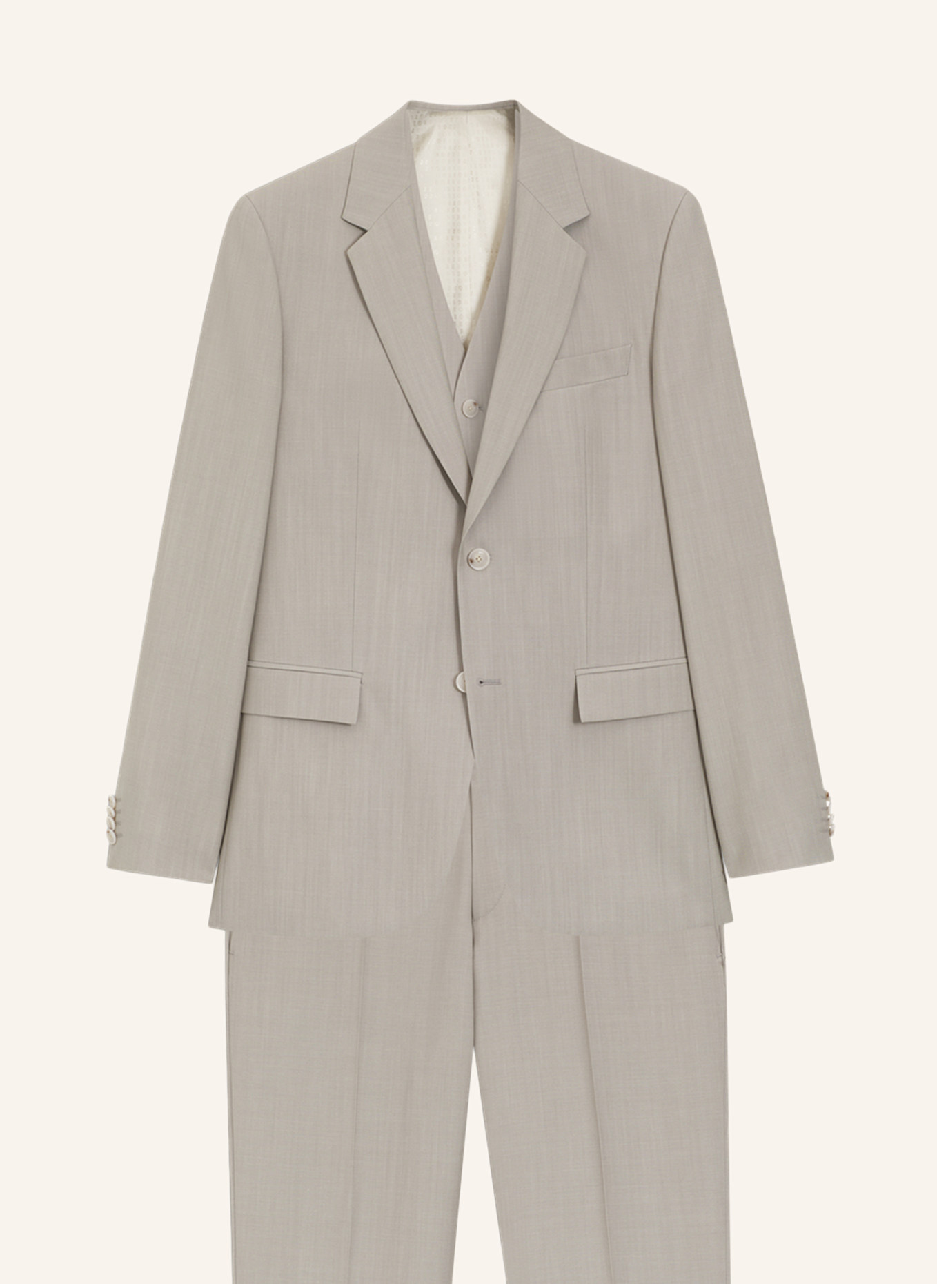 BOSS Business Anzug H-HOUSTON-3PCS-262 Slim Fit: GRAU