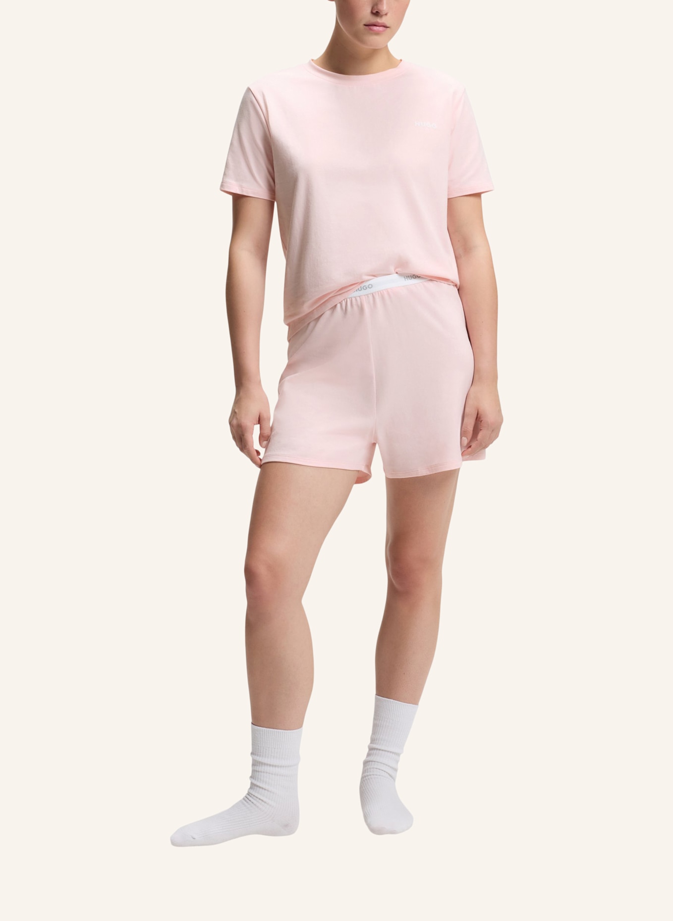 HUGO Pyjama-Oberteil HUGO ID T-SHIRT Relaxed Fit: HELLROSA