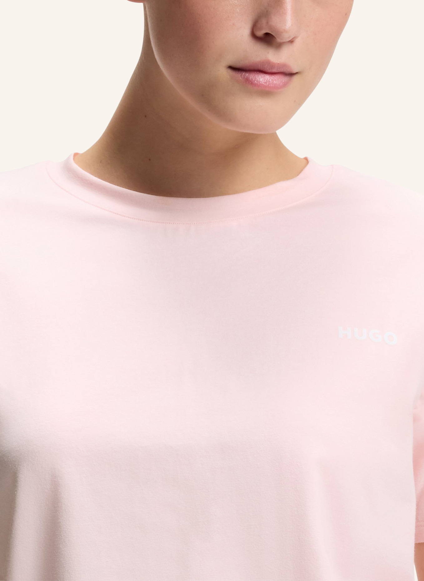 HUGO Pyjama-Oberteil HUGO ID T-SHIRT Relaxed Fit: HELLROSA