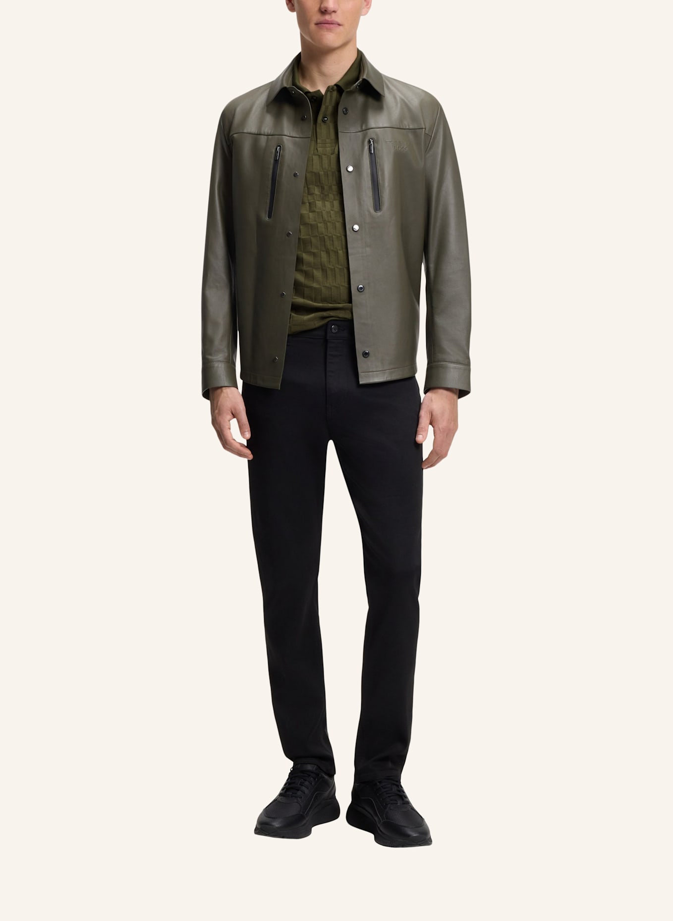 BOSS Poloshirt SPIRIT JACQ Regular Fit Porsche x BOSS: GRÜN