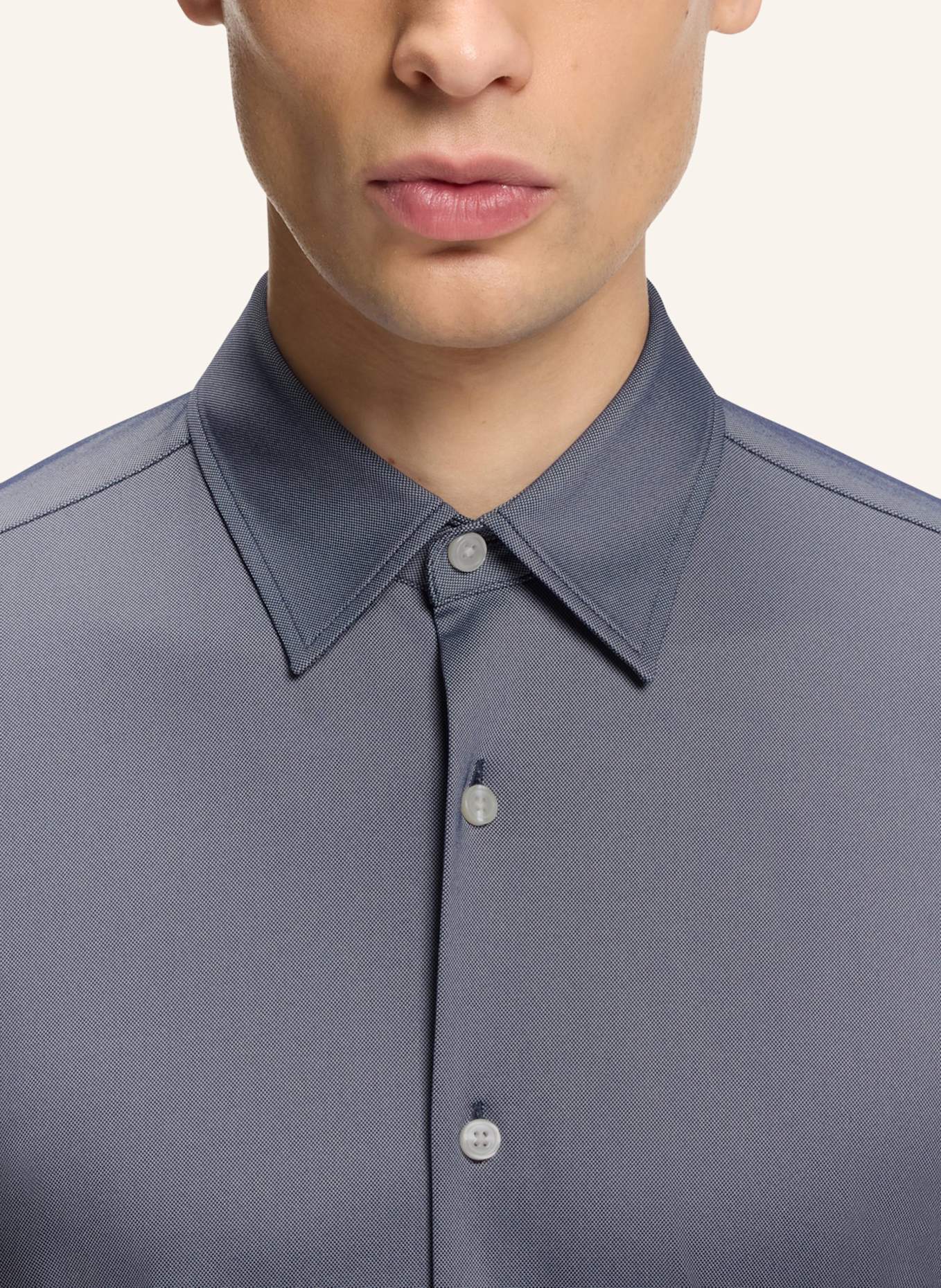 BOSS Casual Hemd P-ROAN-K-F-261 Slim Fit: DUNKELBLAU