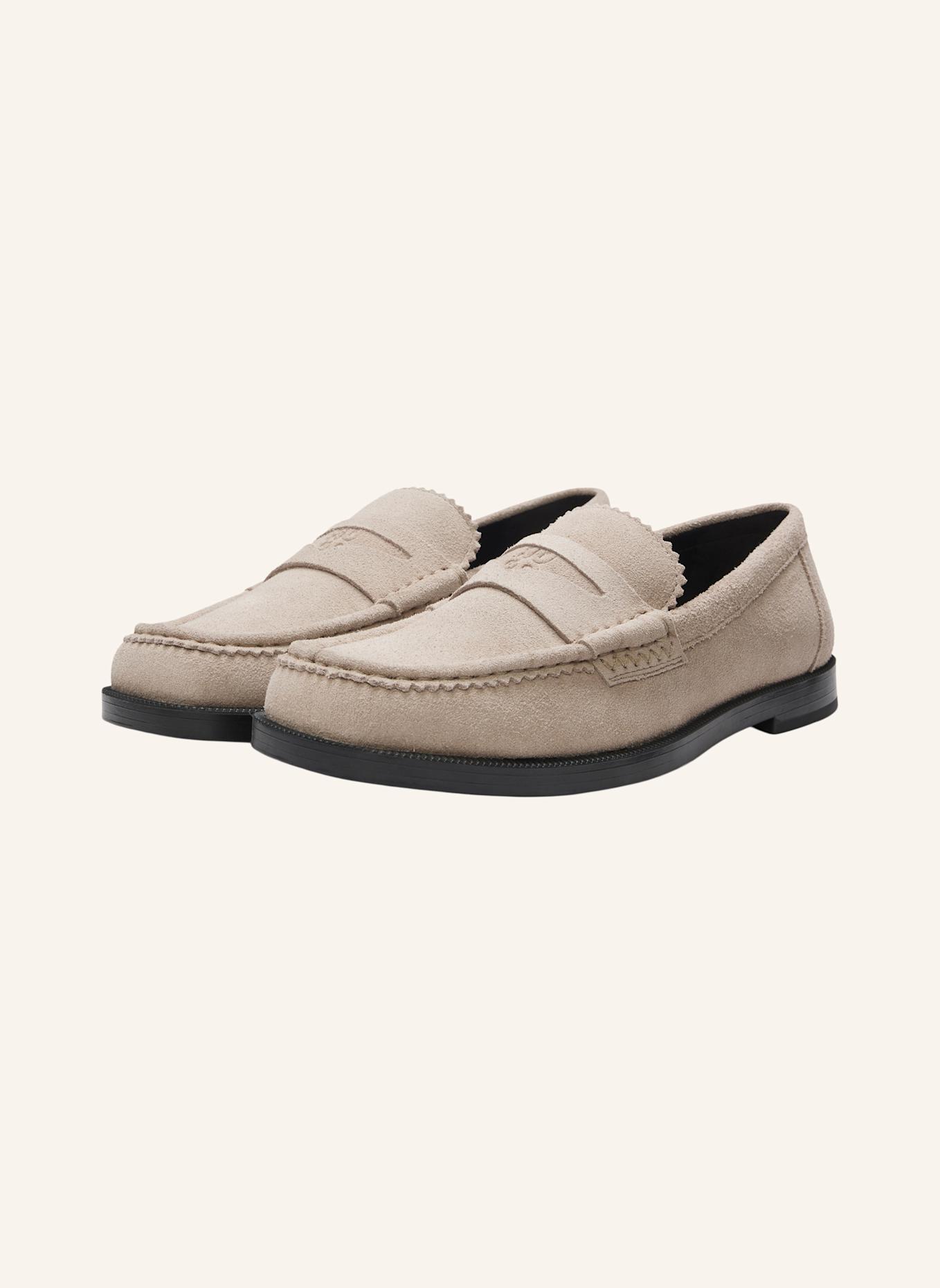 HUGO Flacher Schuh LIORA_LOAFER_SD: HELLBRAUN