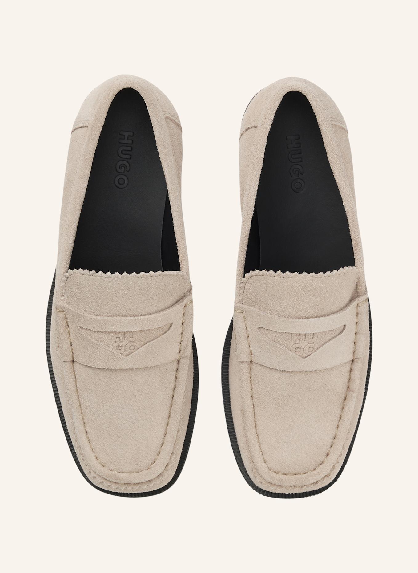 HUGO Flacher Schuh LIORA_LOAFER_SD: HELLBRAUN