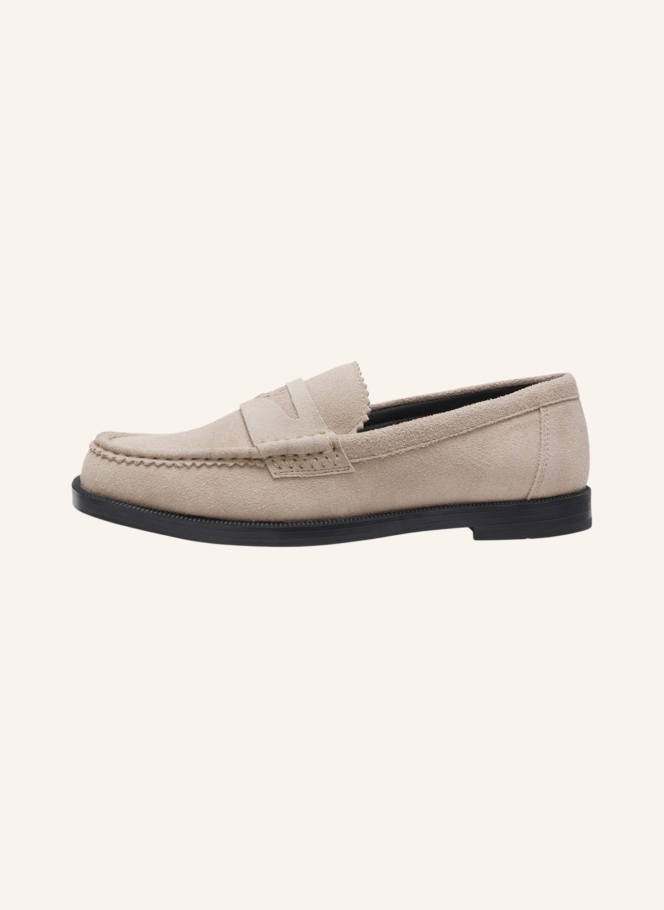 HUGO Flacher Schuh LIORA_LOAFER_SD: HELLBRAUN
