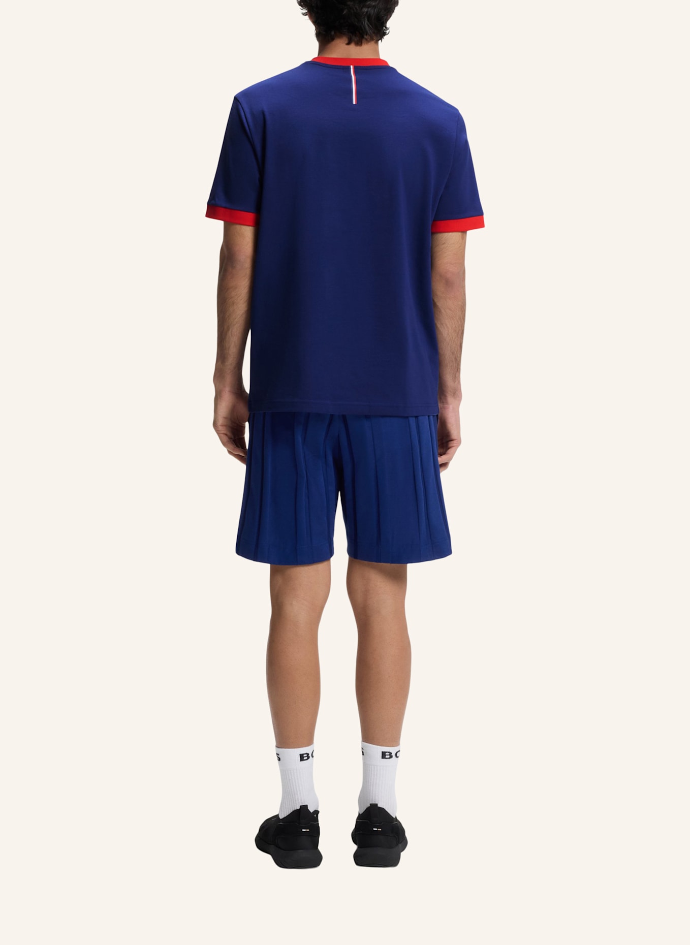 BOSS T-Shirt TS_BB BC LUX TEE Regular Fit: DUNKELBLAU