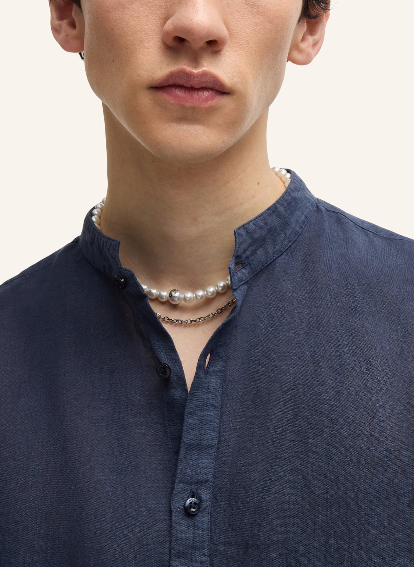 HUGO Business Hemd ELVORY Slim Fit: DUNKELBLAU