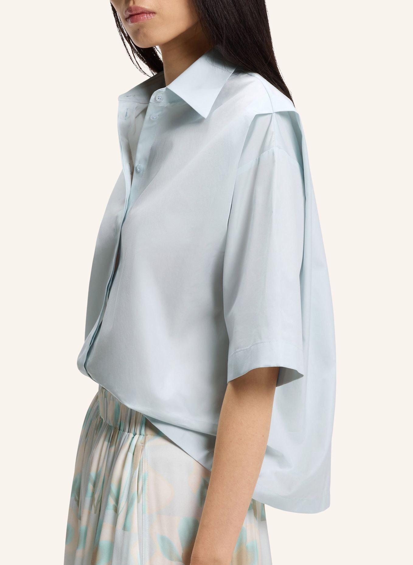 BOSS Business Bluse BIMINA Relaxed Fit: BLAU