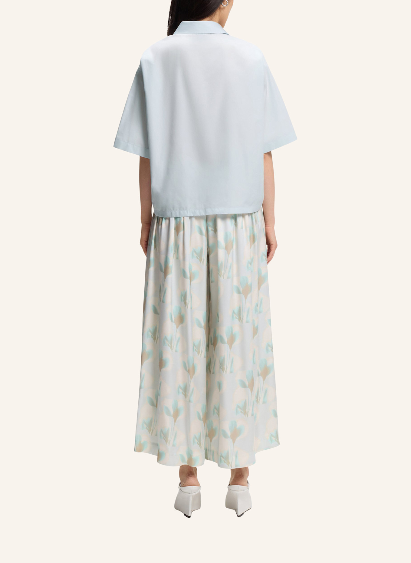 BOSS Business Bluse BIMINA Relaxed Fit: BLAU