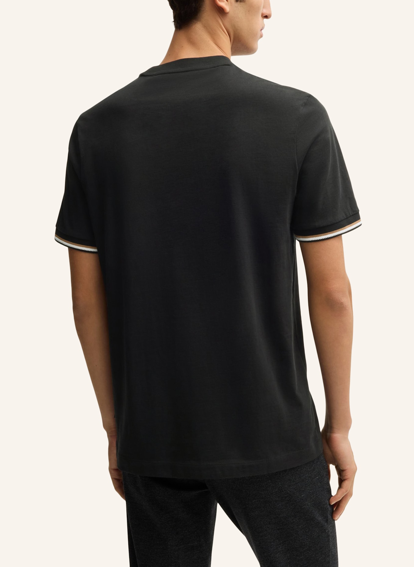 BOSS T-Shirt THOMPSON 04 Regular Fit: SCHWARZ