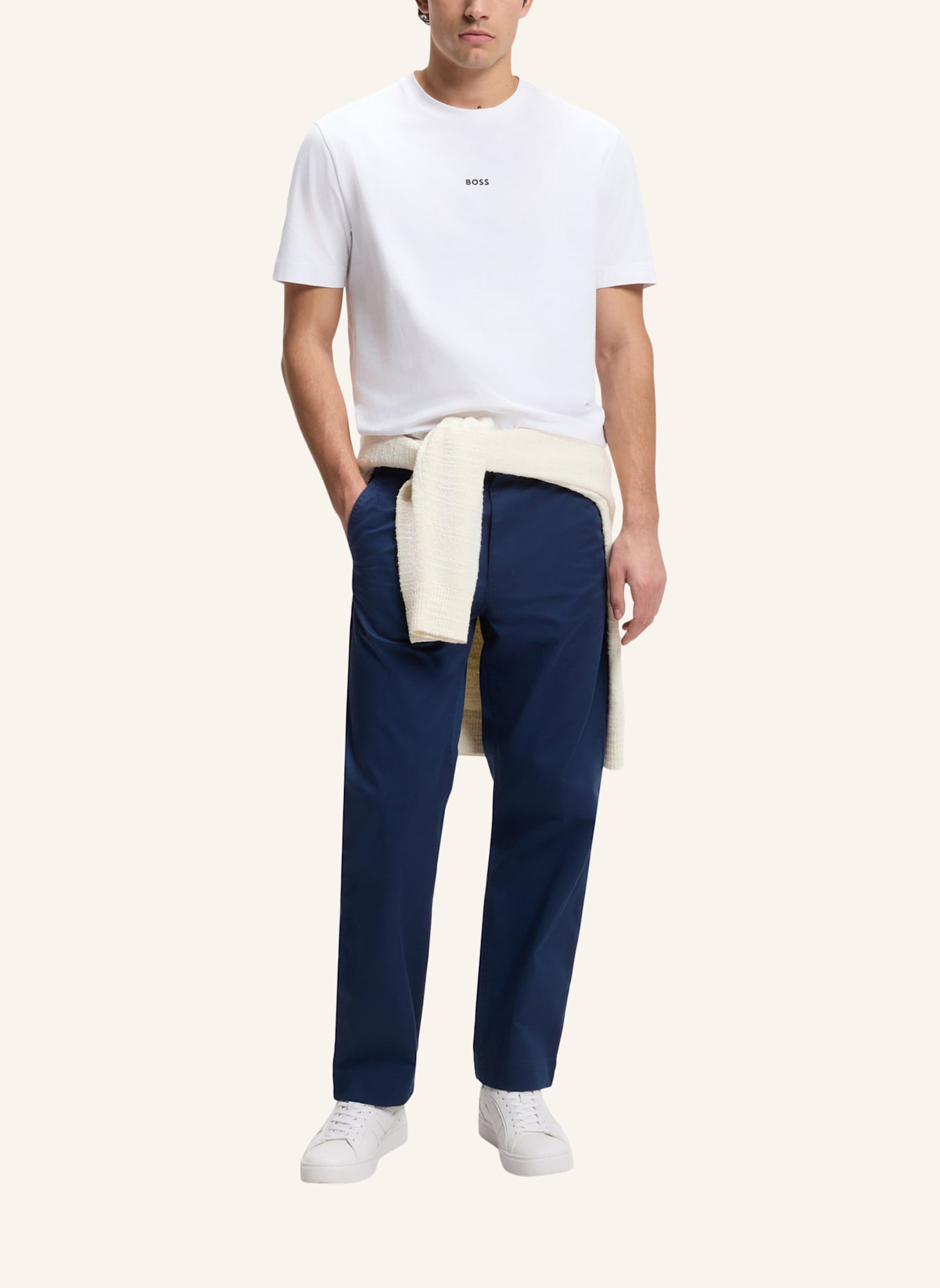 BOSS T-Shirt TCHUP: WEISS