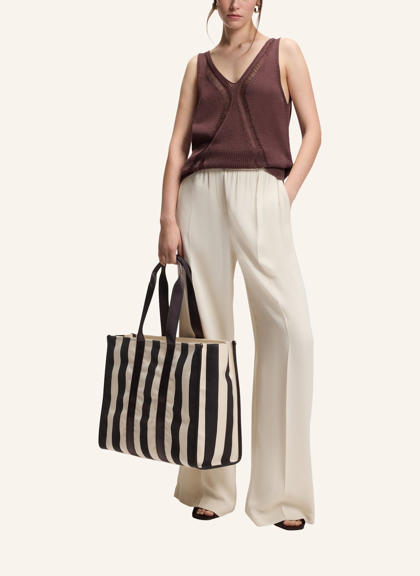 BOSS Casual Top FONICA: DUNKELBRAUN