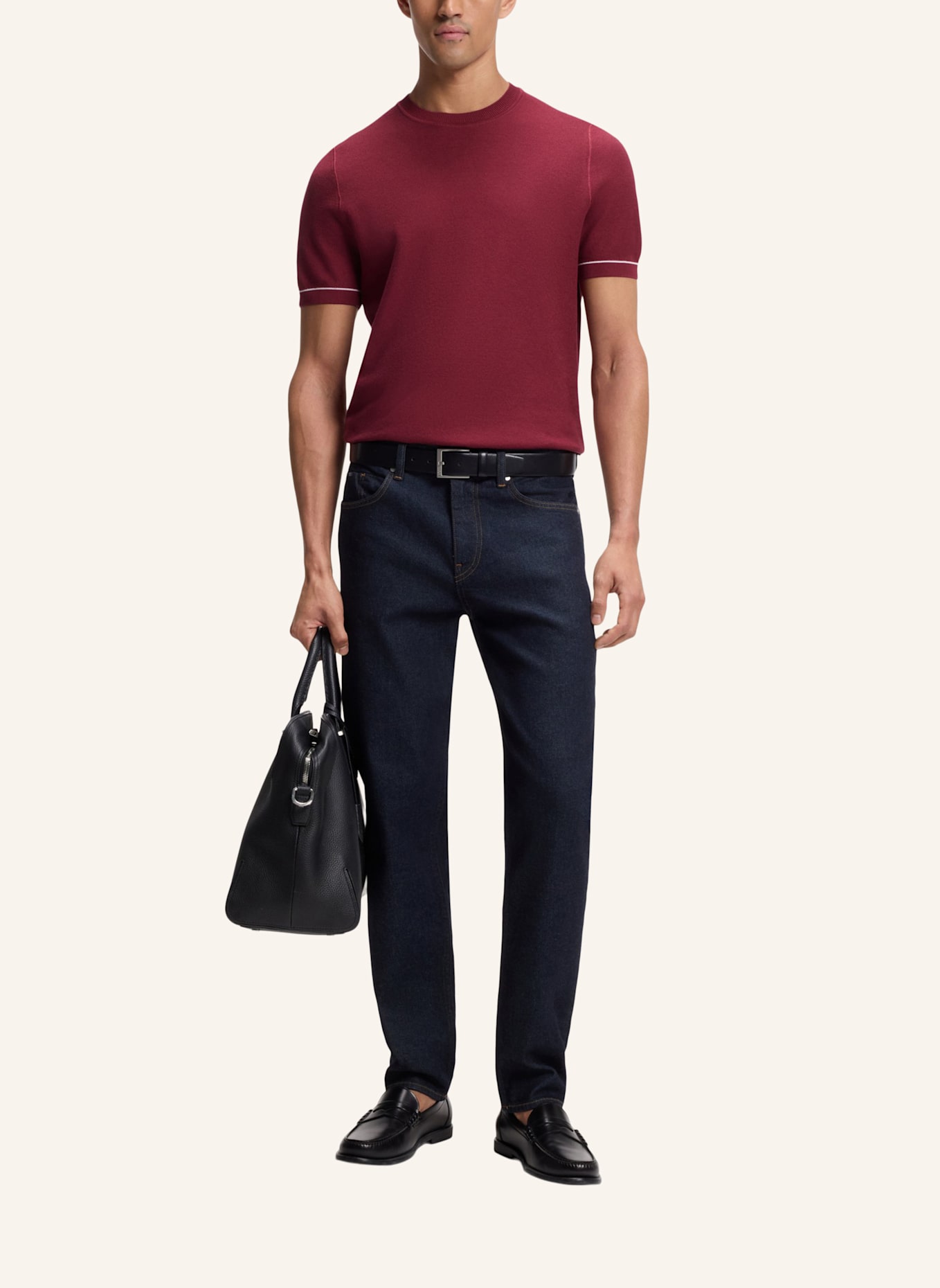 BOSS Pullover H-NALON Regular Fit: ROT