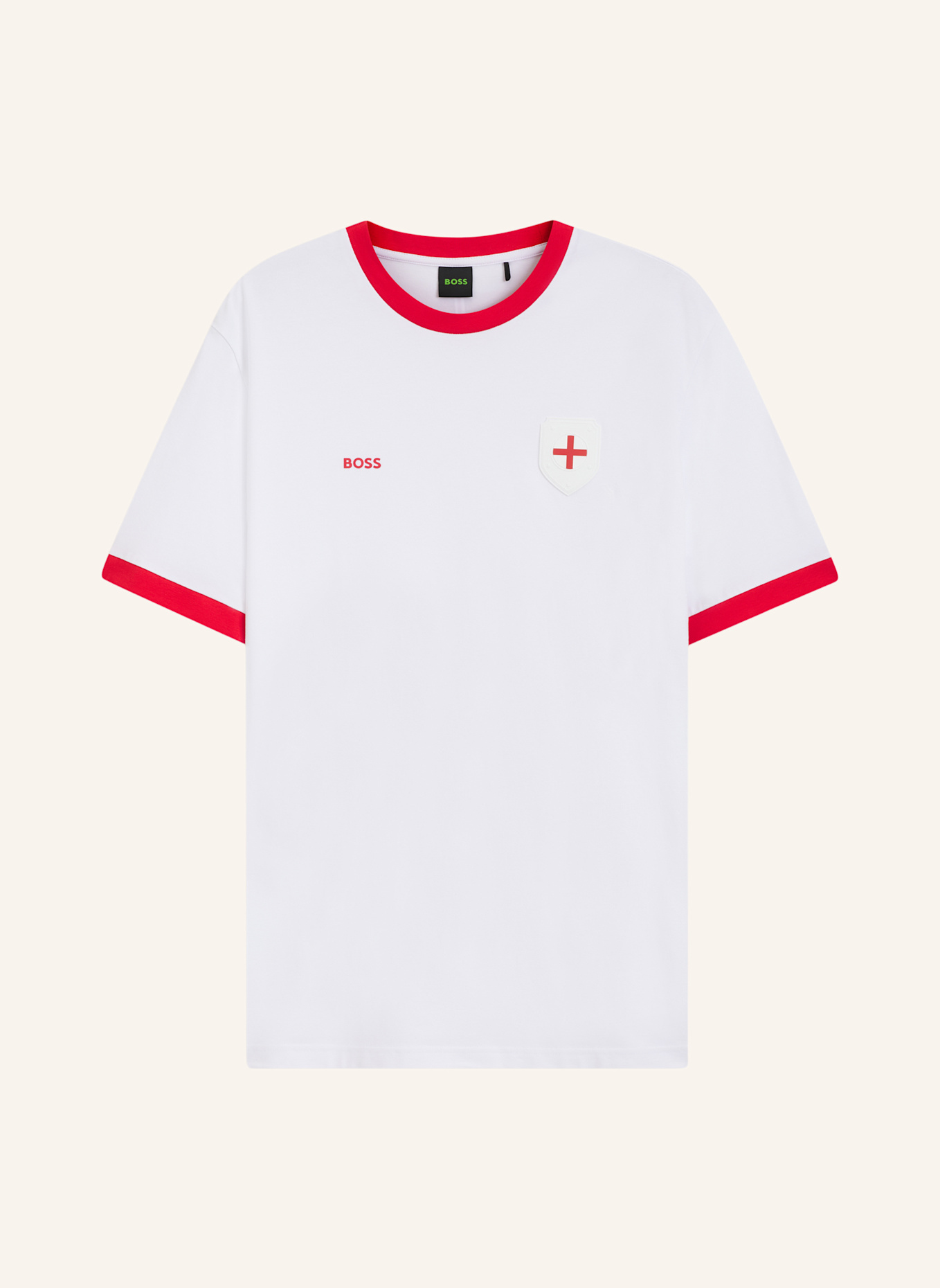 BOSS T-Shirt TS_BB BC LUX TEE Regular Fit: WEISS