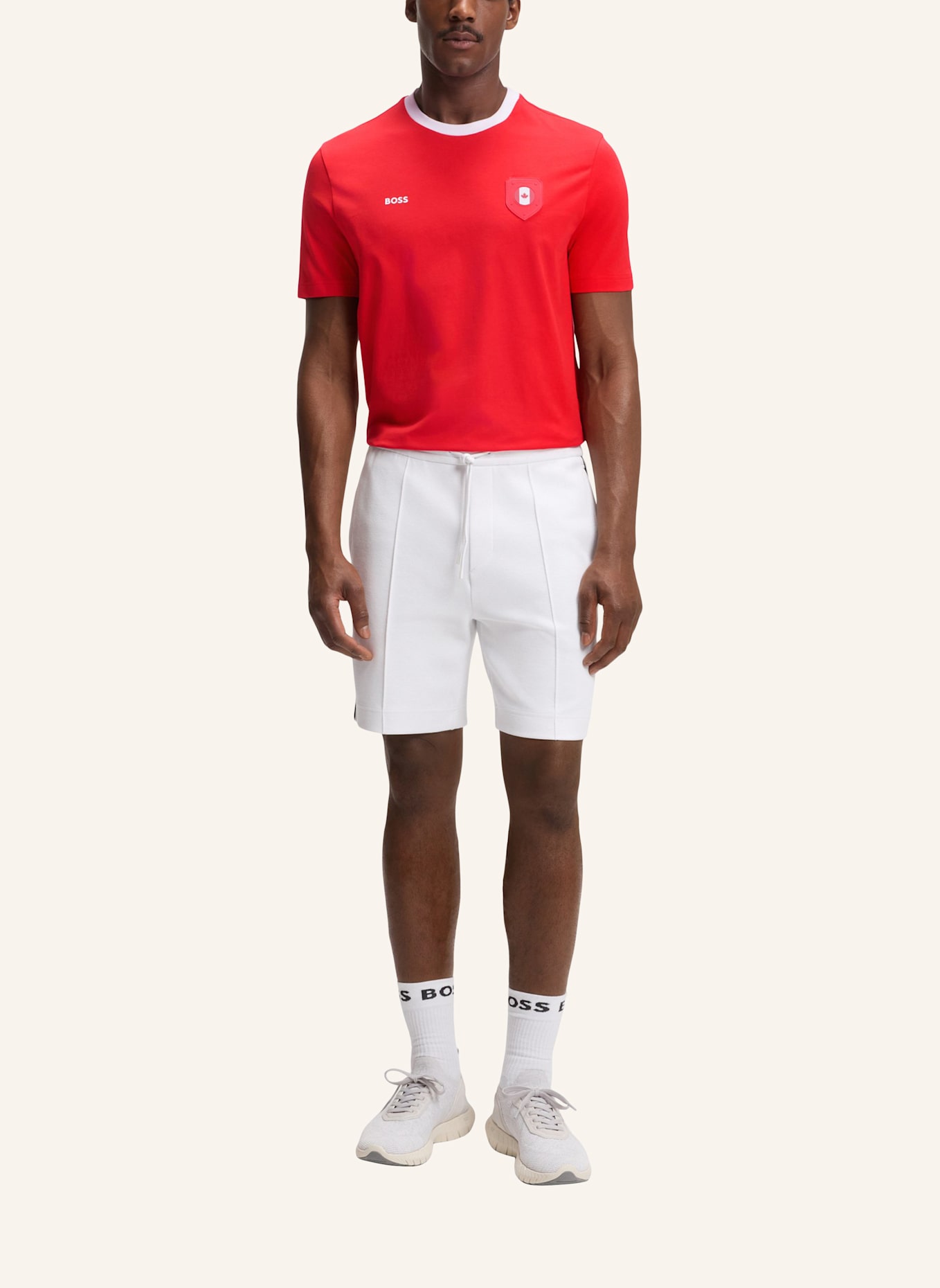 BOSS T-Shirt TS_BB BC LUX TEE Regular Fit: ROT