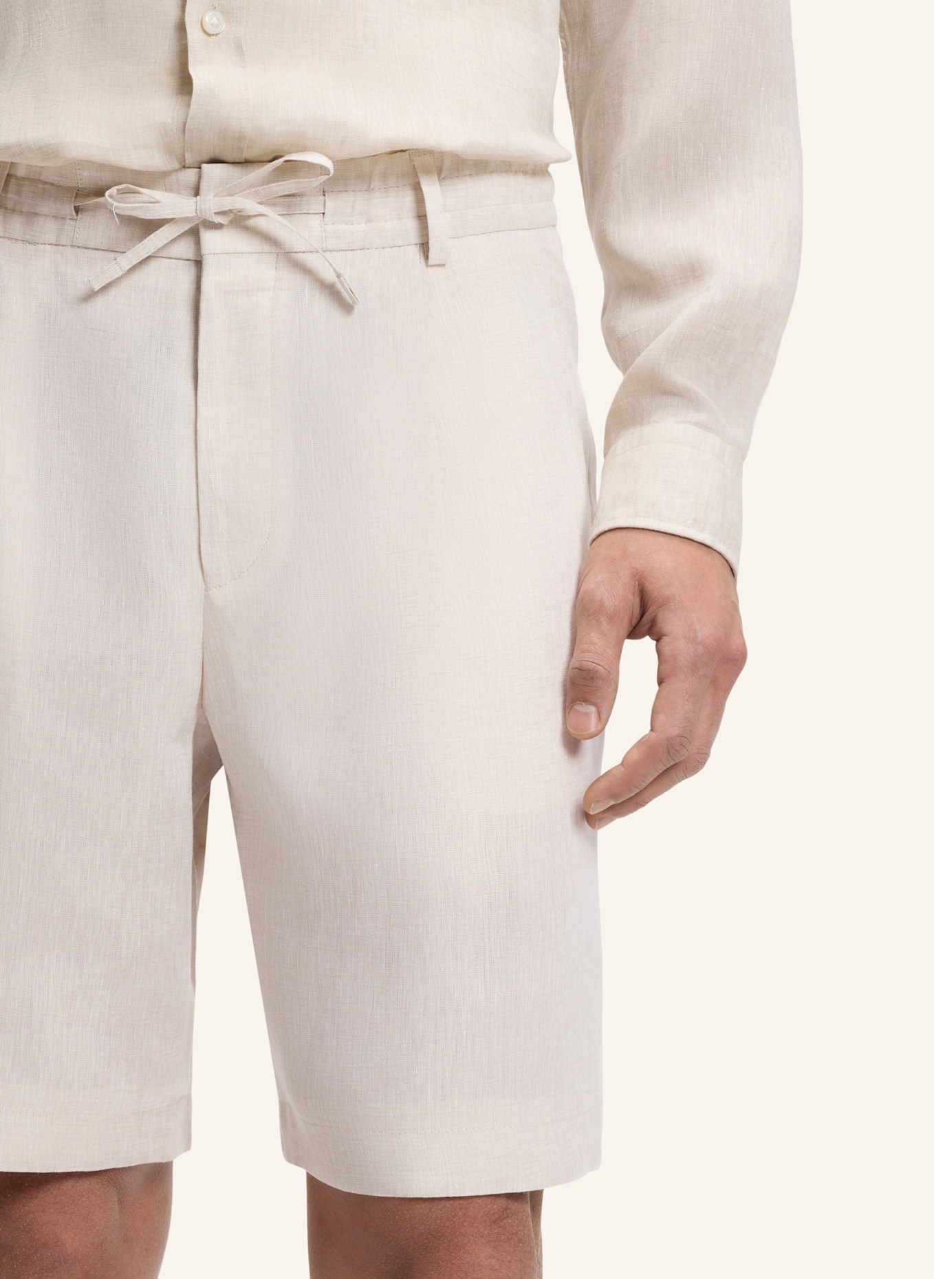 BOSS Short C-PERIN-RDS-S-262 Tapered Fit: BEIGE