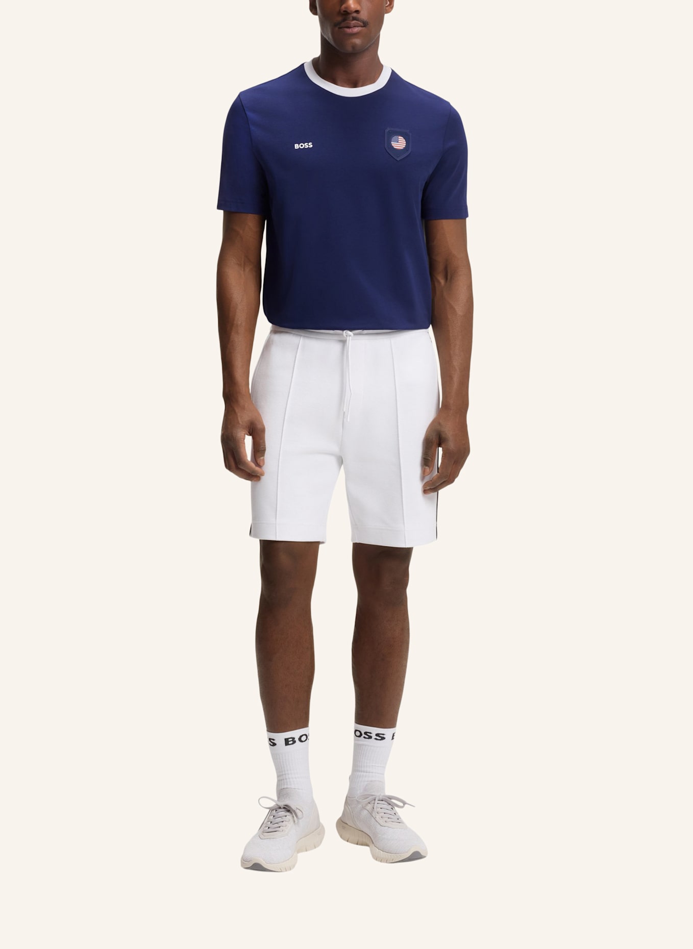 BOSS T-Shirt TS_BB BC LUX TEE Regular Fit: BLAU