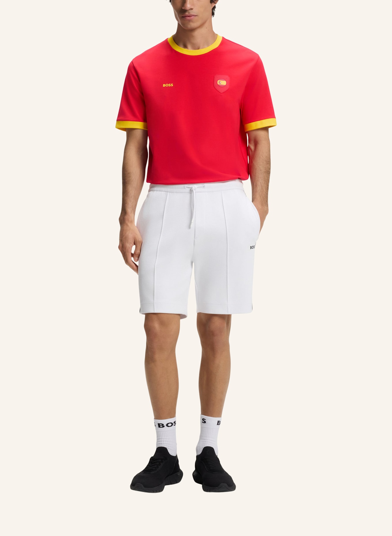 BOSS T-Shirt TS_BB BC LUX TEE Regular Fit: ROT