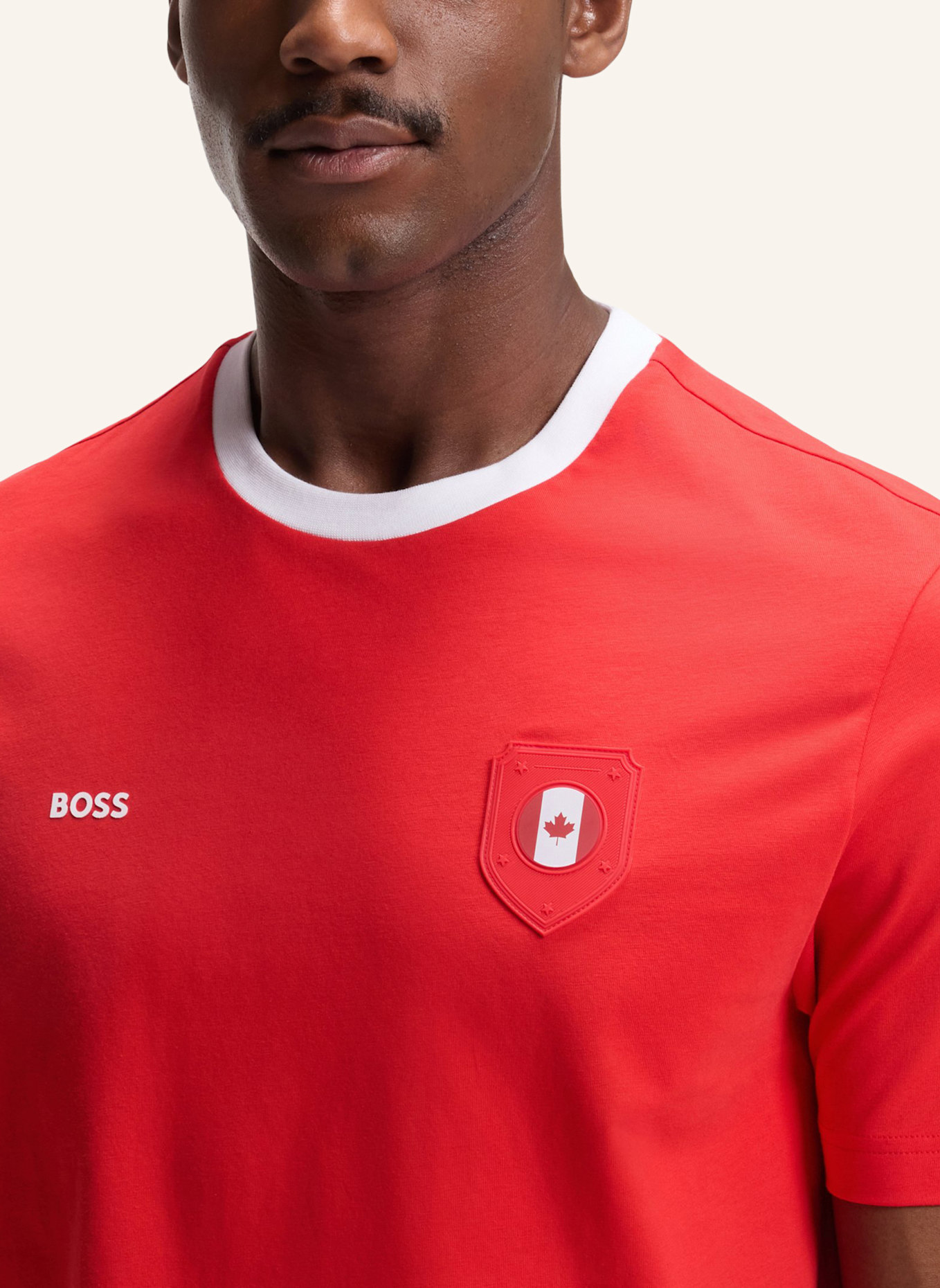 BOSS T-Shirt TS_BB BC LUX TEE Regular Fit: ROT