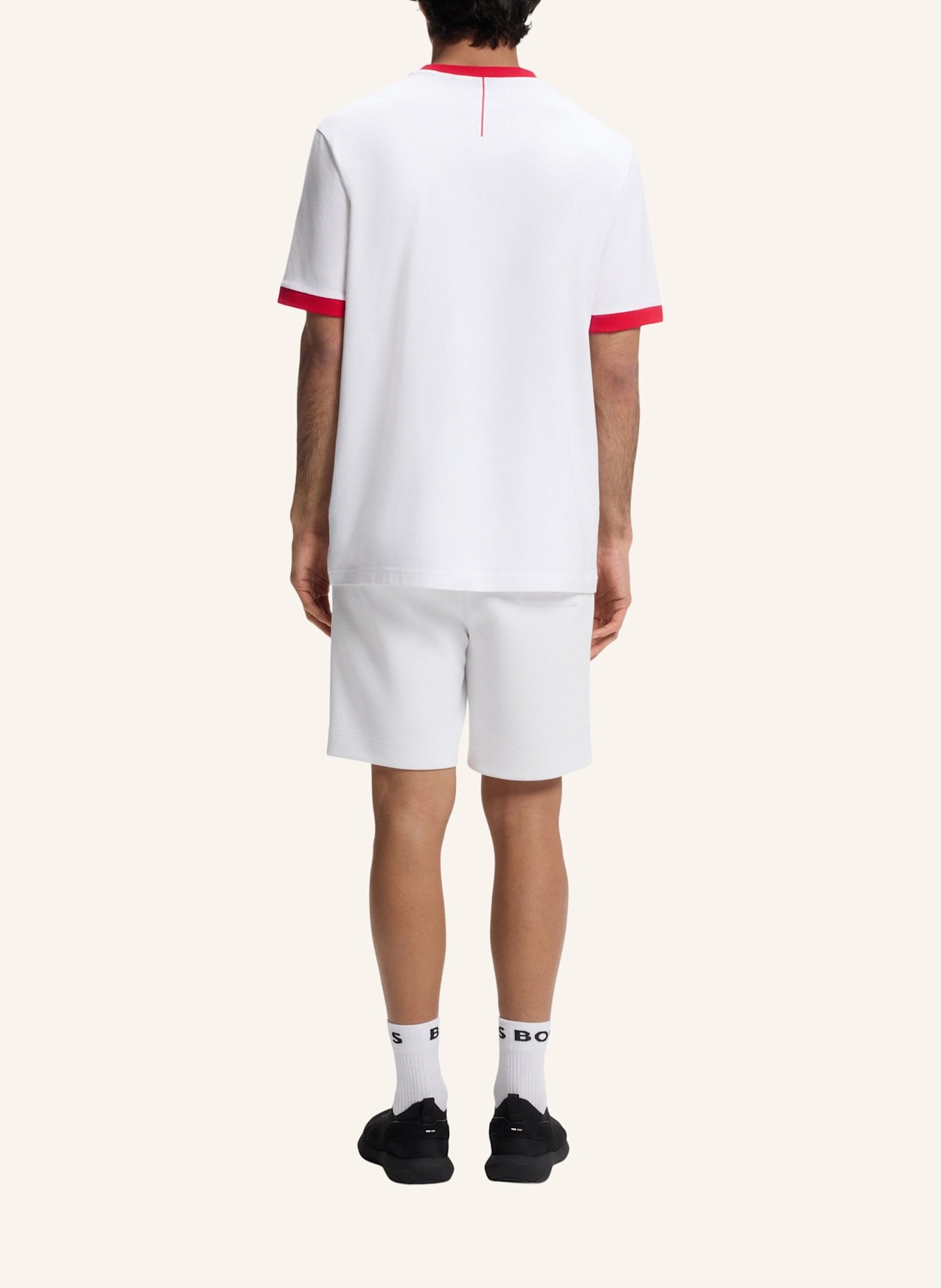 BOSS T-Shirt TS_BB BC LUX TEE Regular Fit: WEISS