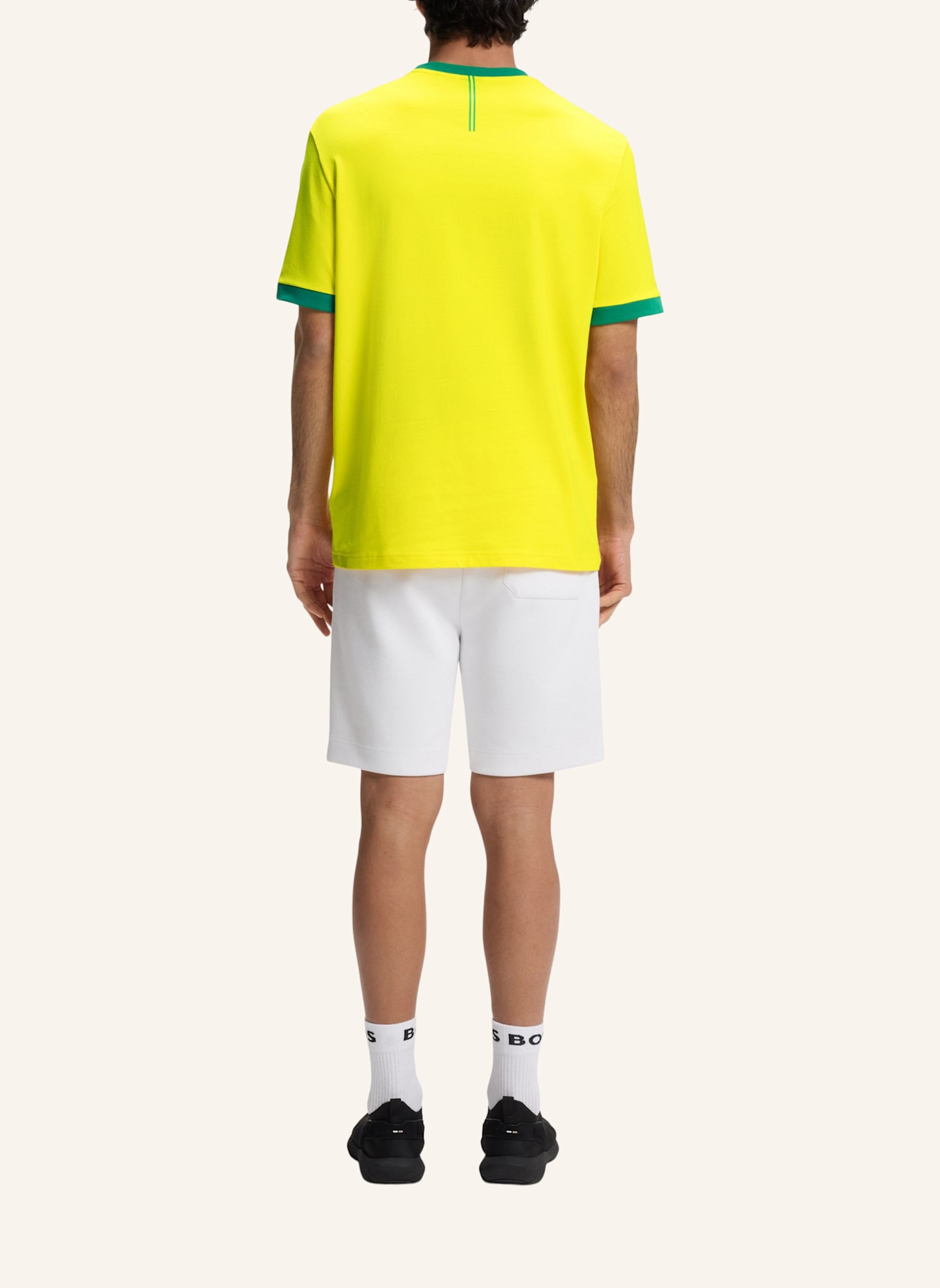 BOSS T-Shirt TS_BB BC LUX TEE Regular Fit: HELLGELB