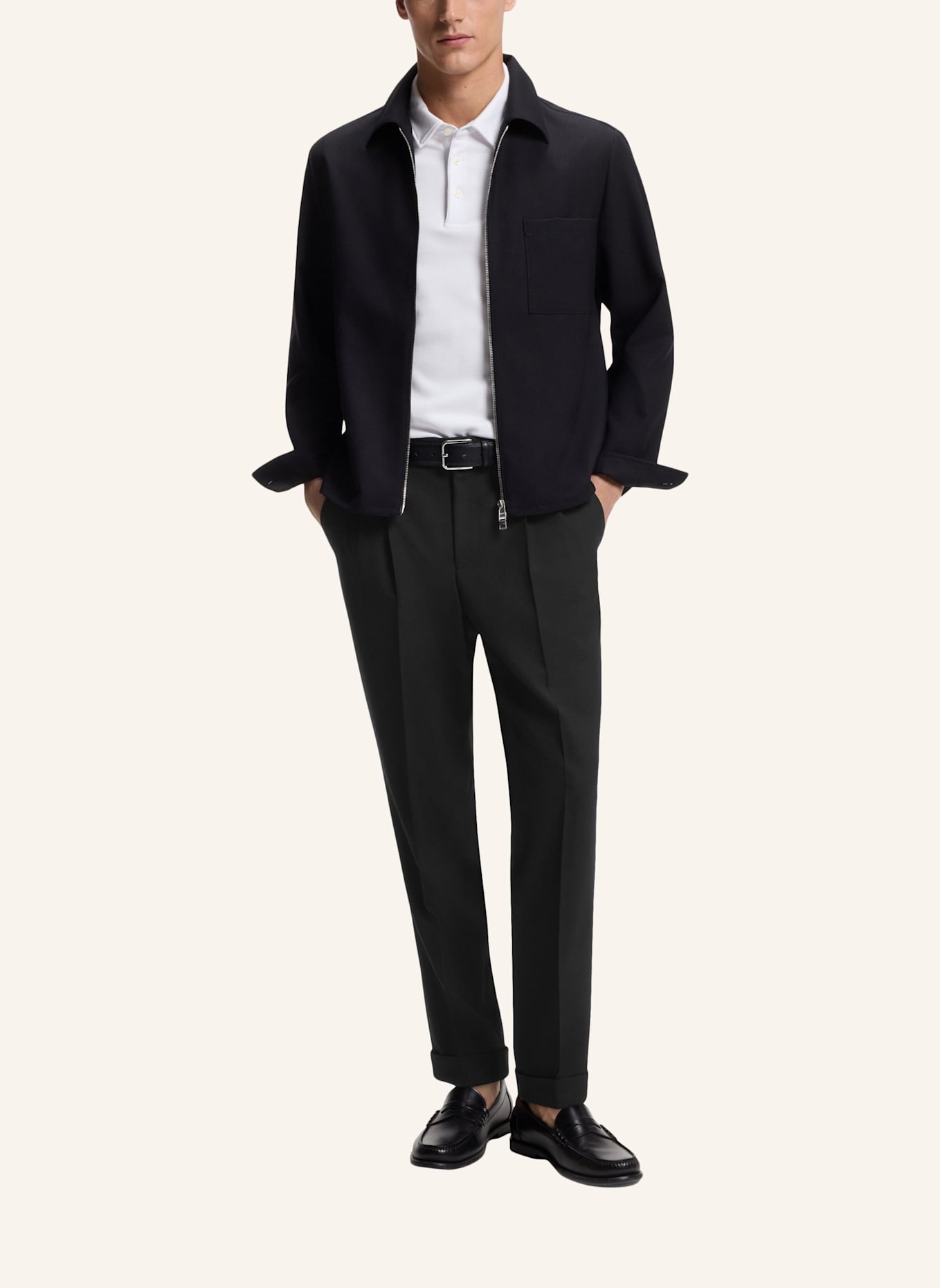 BOSS Business Hose C-PERIN-DPL-TU-253: SCHWARZ