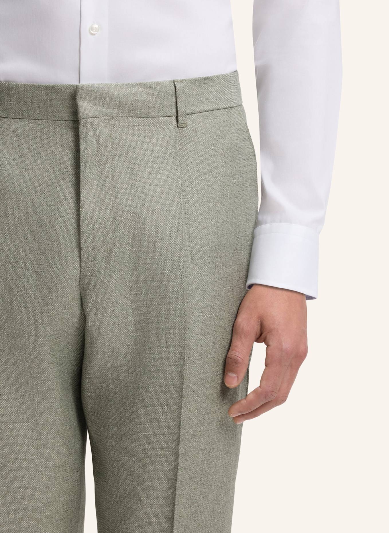 BOSS Business Hose C-PERIN-PL-253: HELLGRÜN