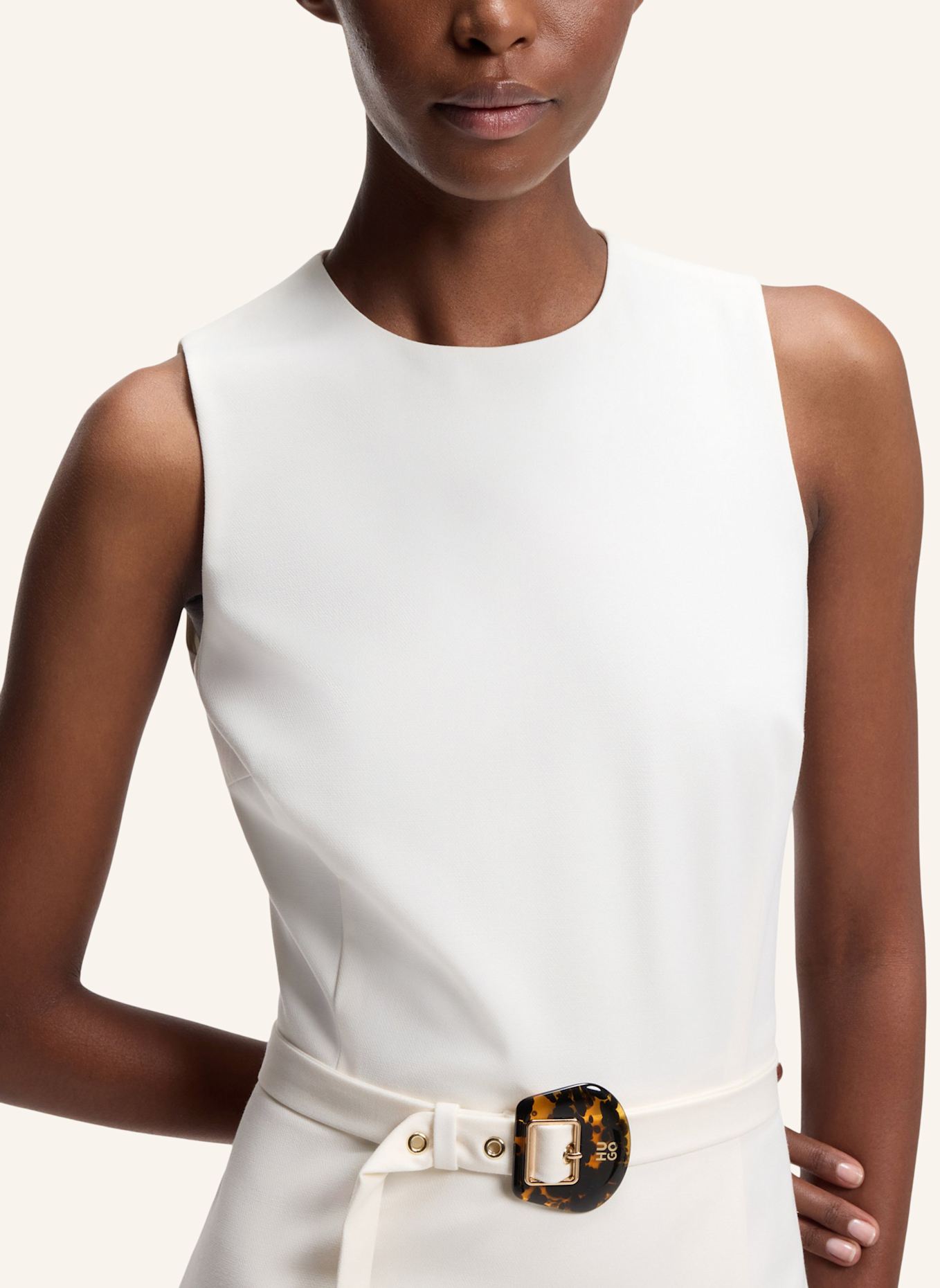 HUGO Kleid KIDENNA Regular Fit: BEIGE