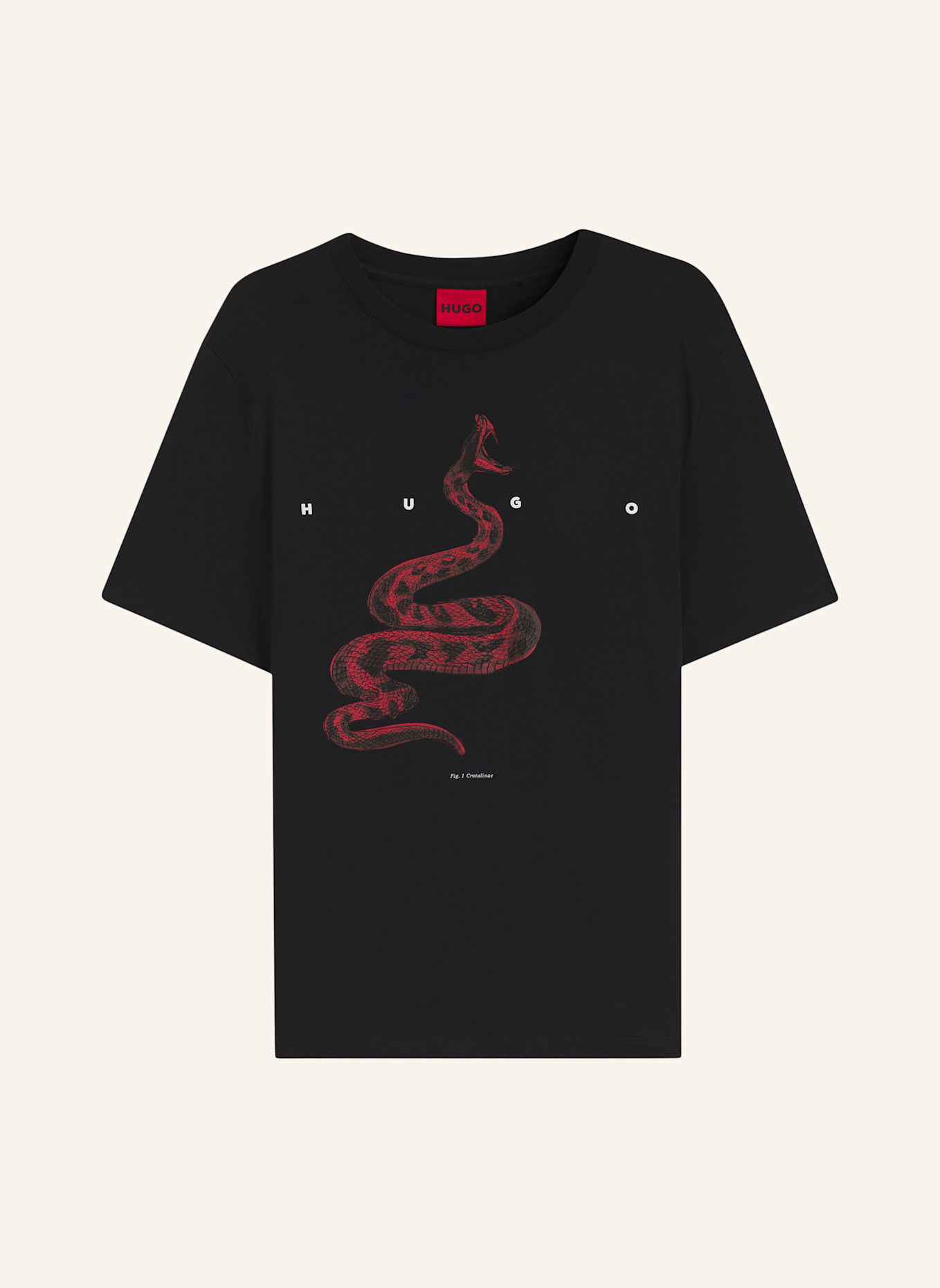 HUGO T-Shirt DISCORB Regular Fit: SCHWARZ