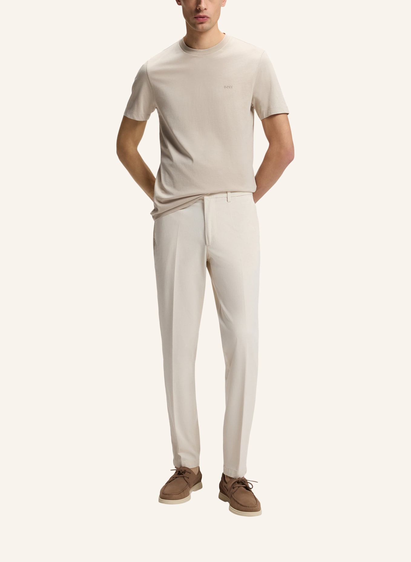 BOSS T-Shirt THOMPSON: BEIGE