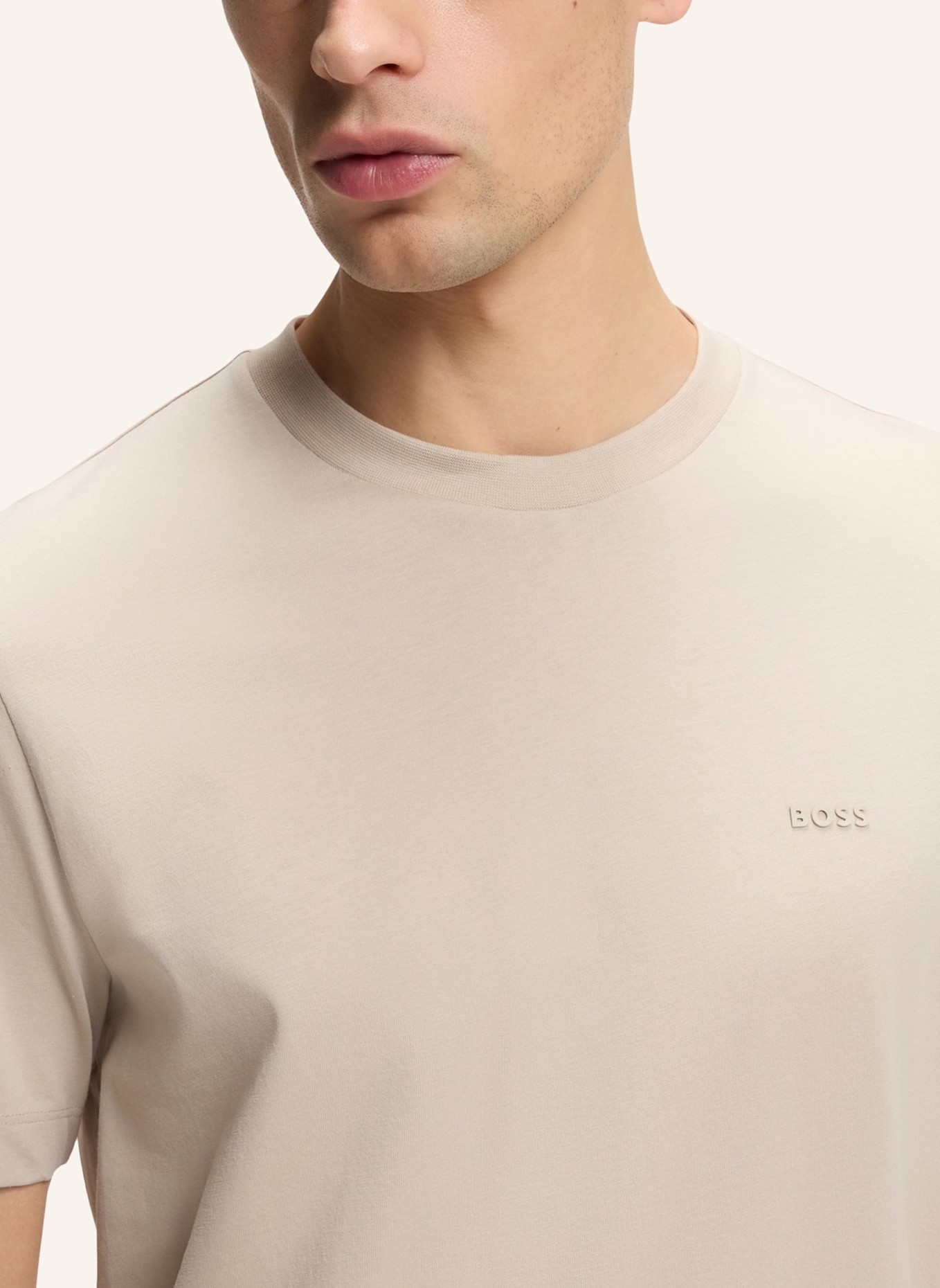 BOSS T-Shirt THOMPSON: BEIGE