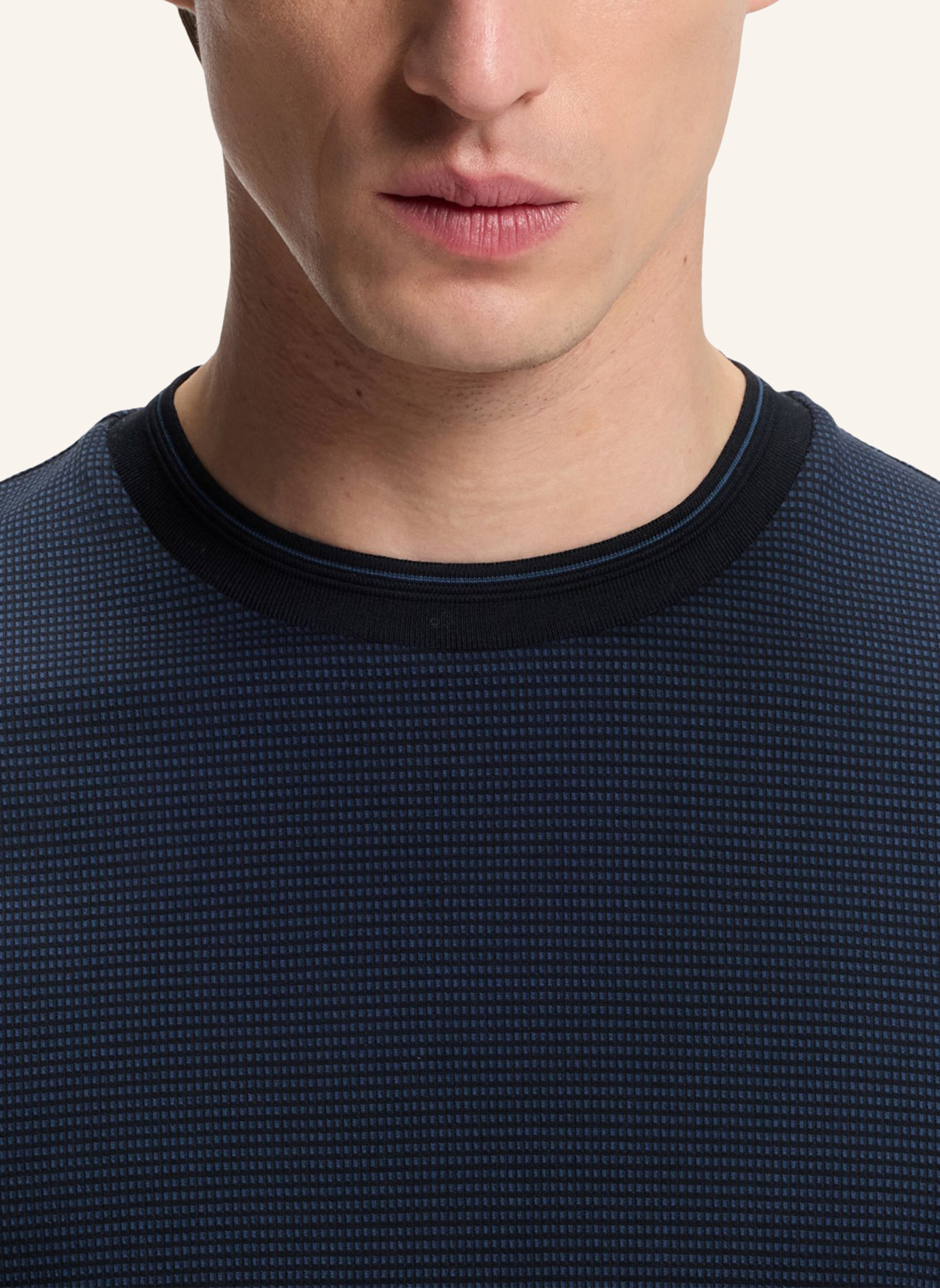 BOSS T-Shirt H-THOMPSON 242 Regular Fit: DUNKELBLAU