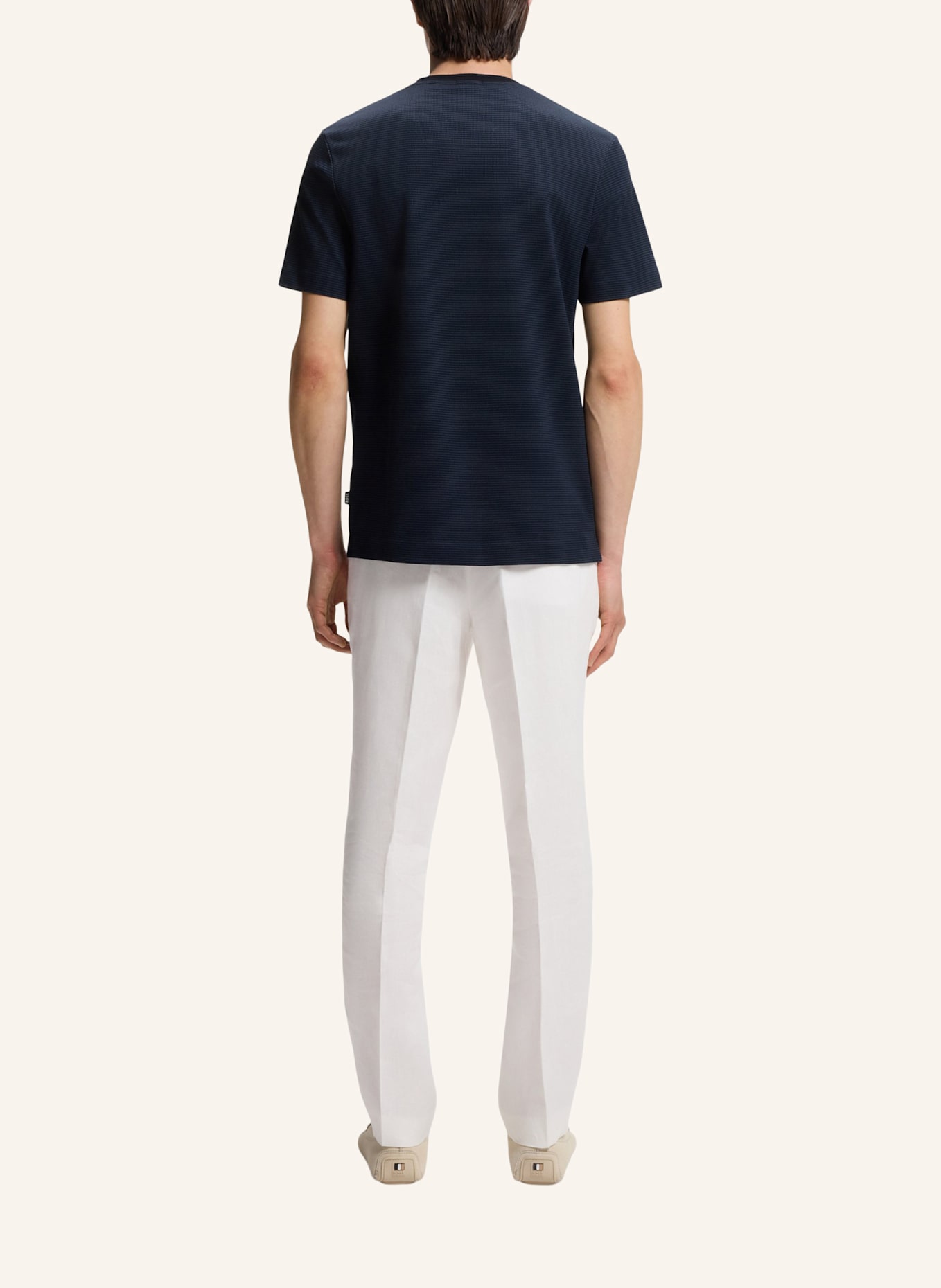 BOSS T-Shirt H-THOMPSON 242 Regular Fit: DUNKELBLAU