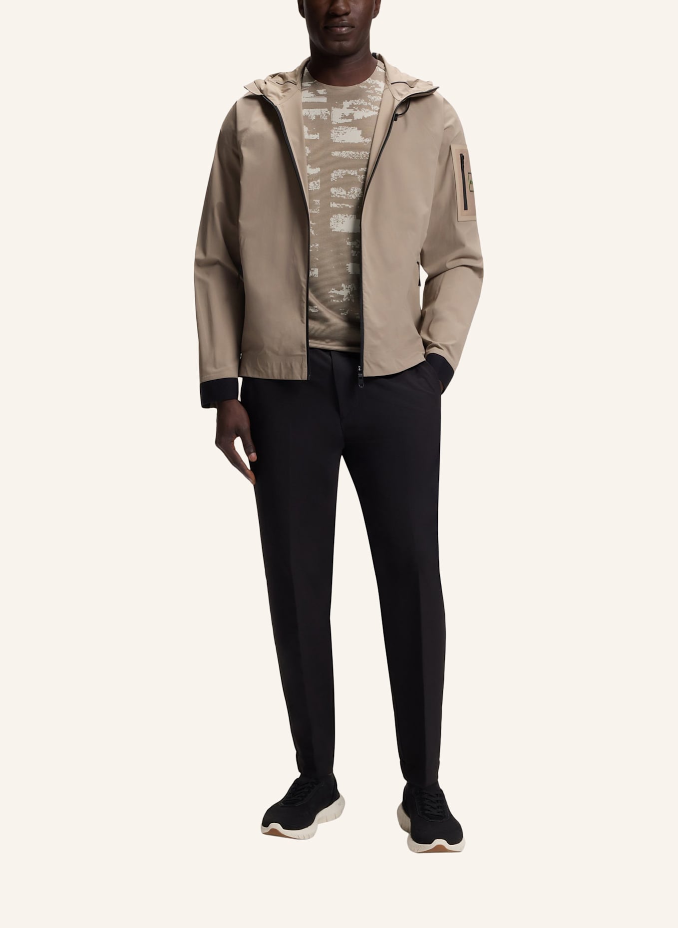 BOSS T-Shirt TS_ACTIVE REPEAT Slim Fit: HELLGRÜN