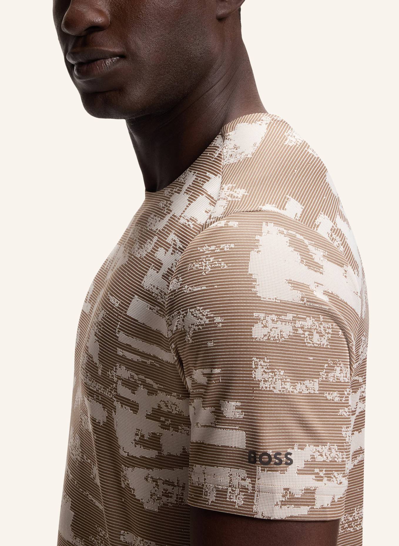 BOSS T-Shirt TS_ACTIVE REPEAT Slim Fit: HELLGRÜN