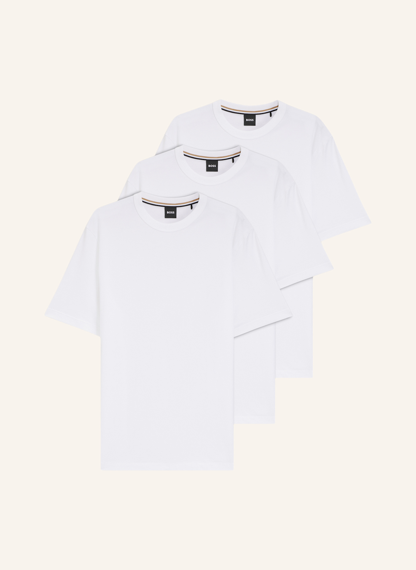 BOSS T-Shirt H-TAUT MULTIPACK Regular Fit: WEISS