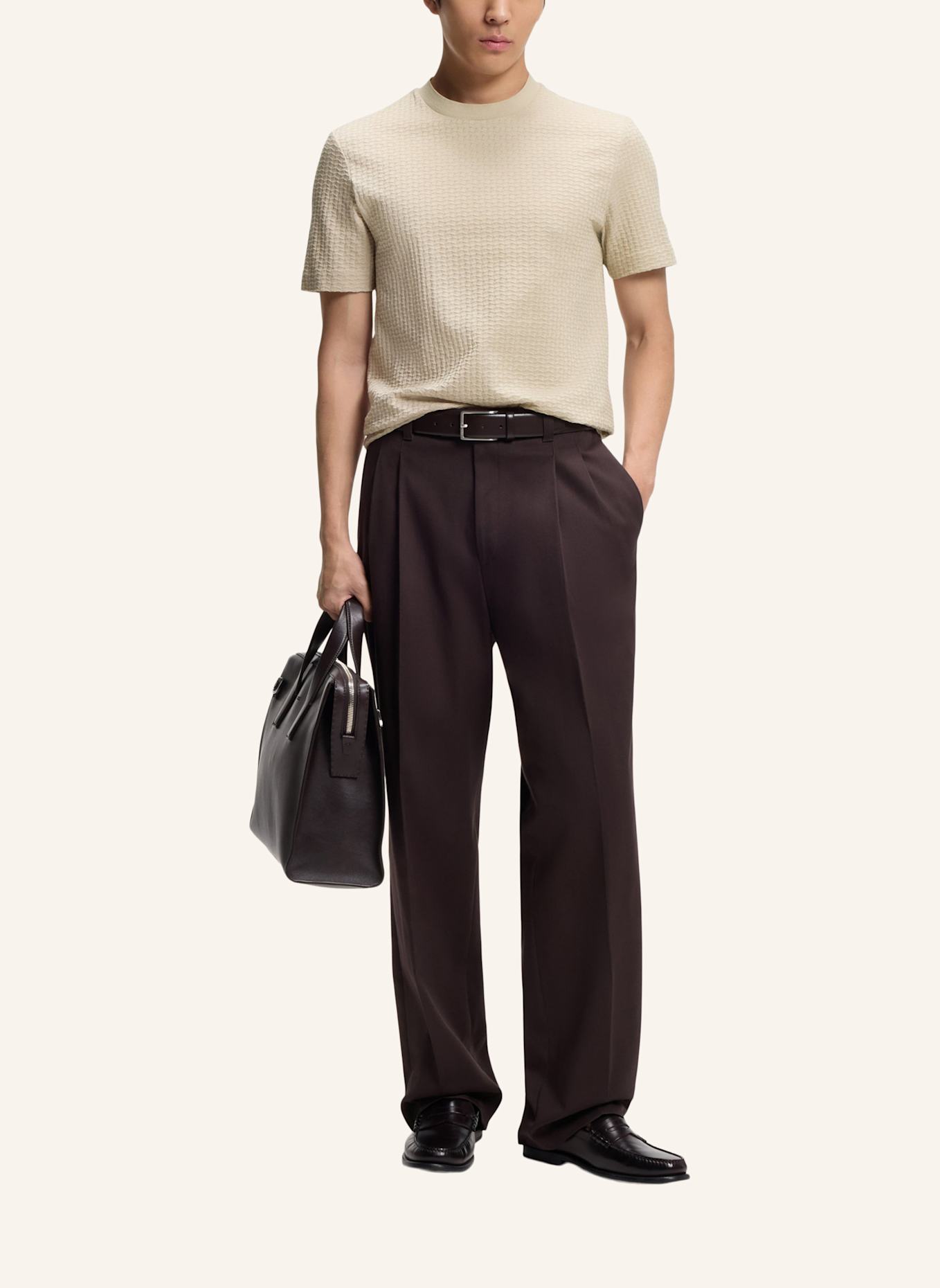 BOSS T-Shirt H-THOMPSON 251 Regular Fit: BEIGE