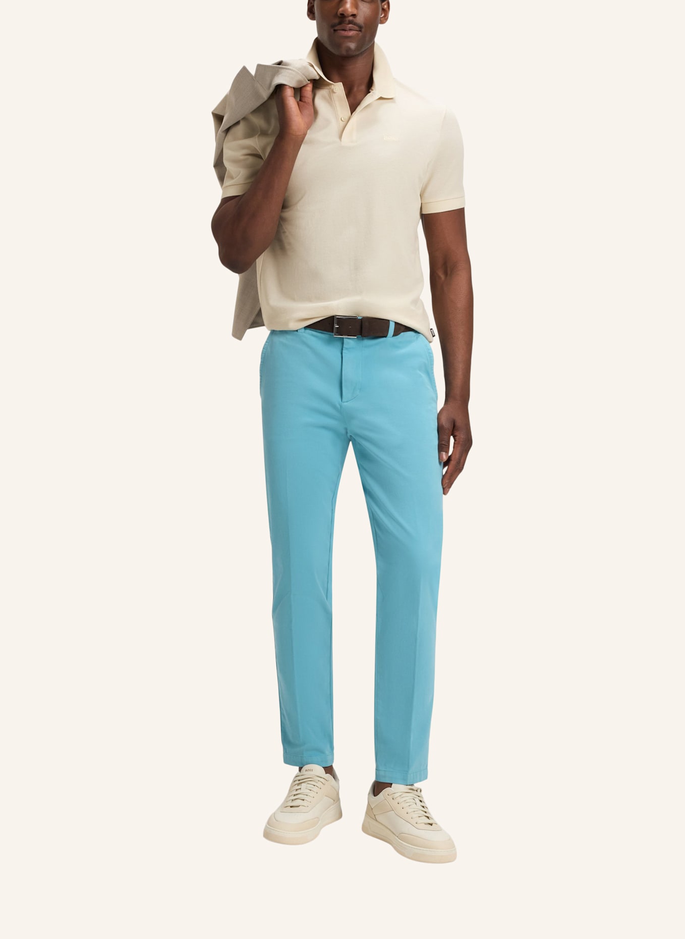 BOSS Poloshirt PALLAS Regular Fit: WEISS