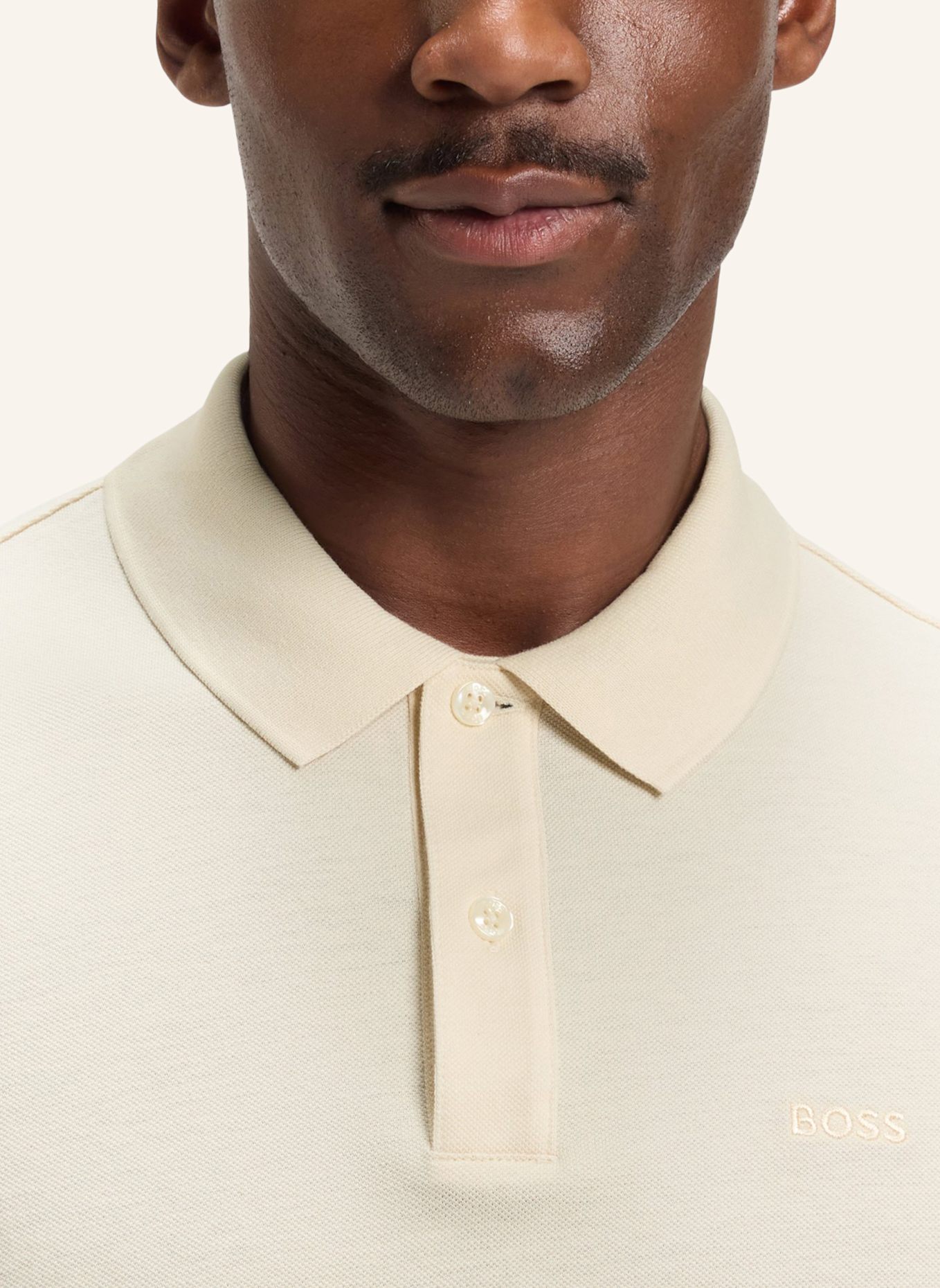 BOSS Poloshirt PALLAS Regular Fit: WEISS