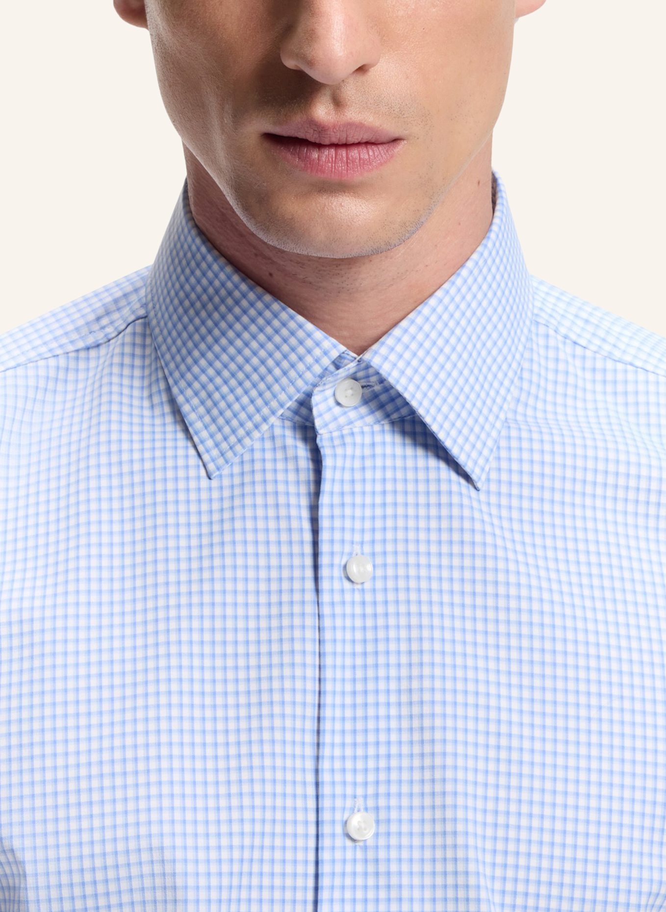 BOSS Business Hemd P-HANK-K-261 Slim Fit: HELLBLAU