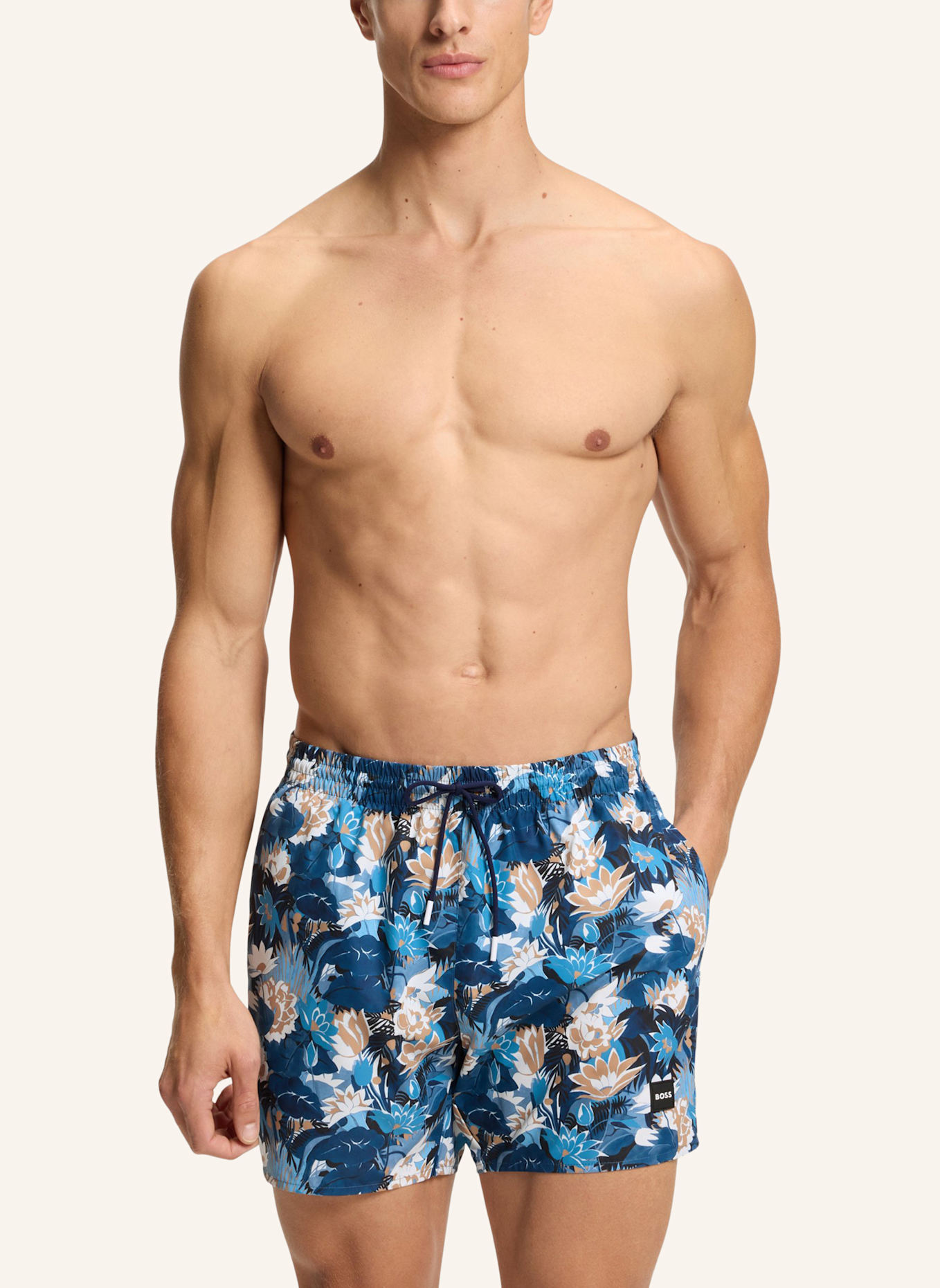 BOSS Badeshorts PIRANHA: HELLBLAU