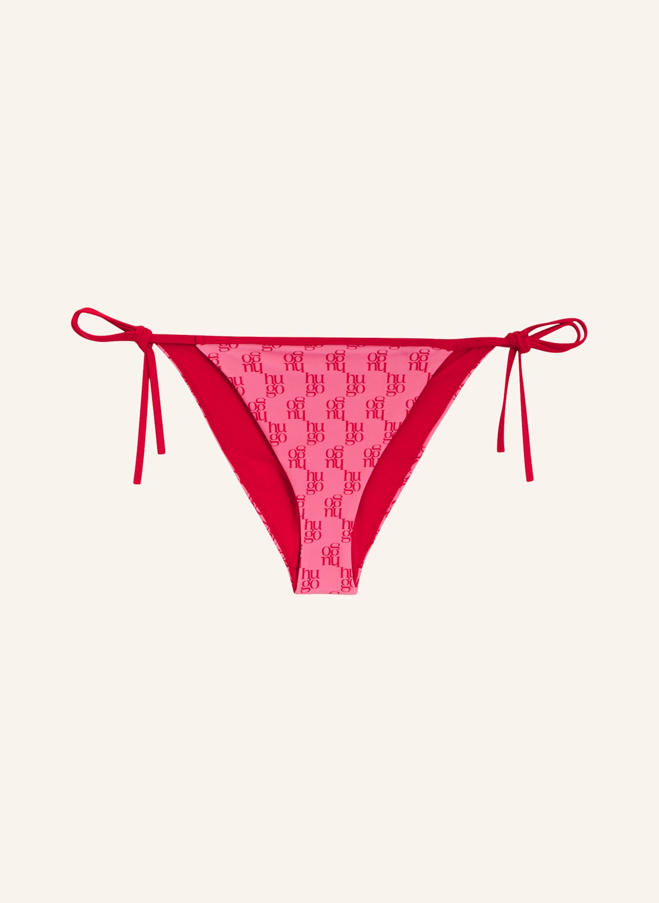 HUGO Bikini-Unterteil MONOGRAM SIDE TIE Regular Fit: PINK