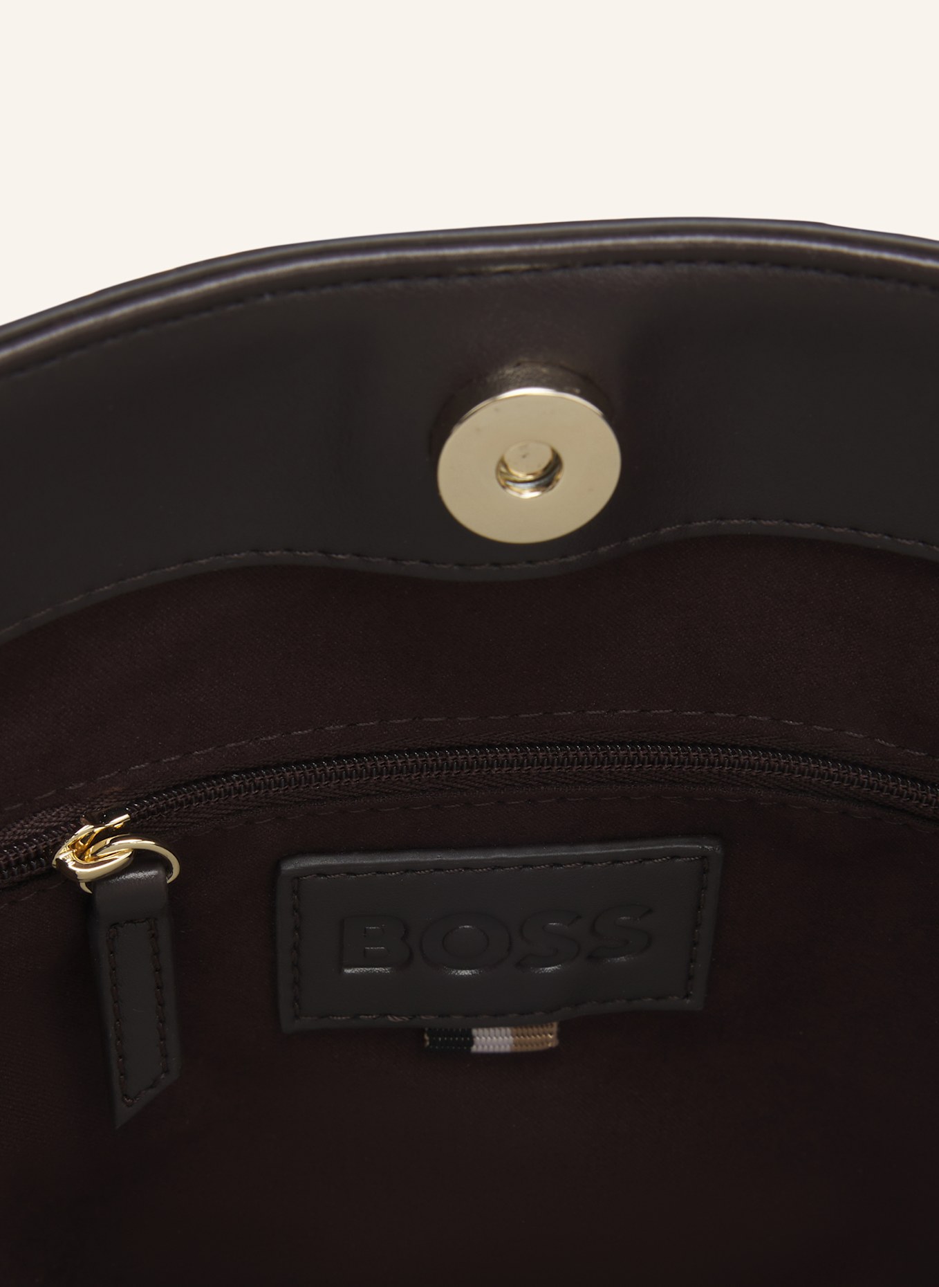 BOSS Umhängetasche ANETT BUCKET W: DUNKELBRAUN