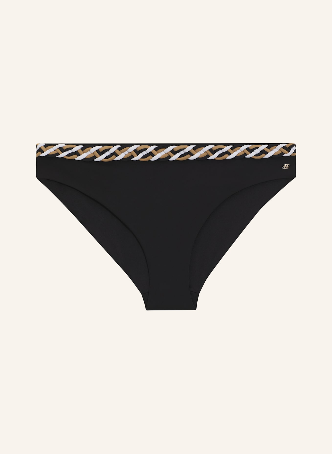 BOSS Bikini-Unterteil C. BRIEF_BOSS BRAID Regular Fit: SCHWARZ