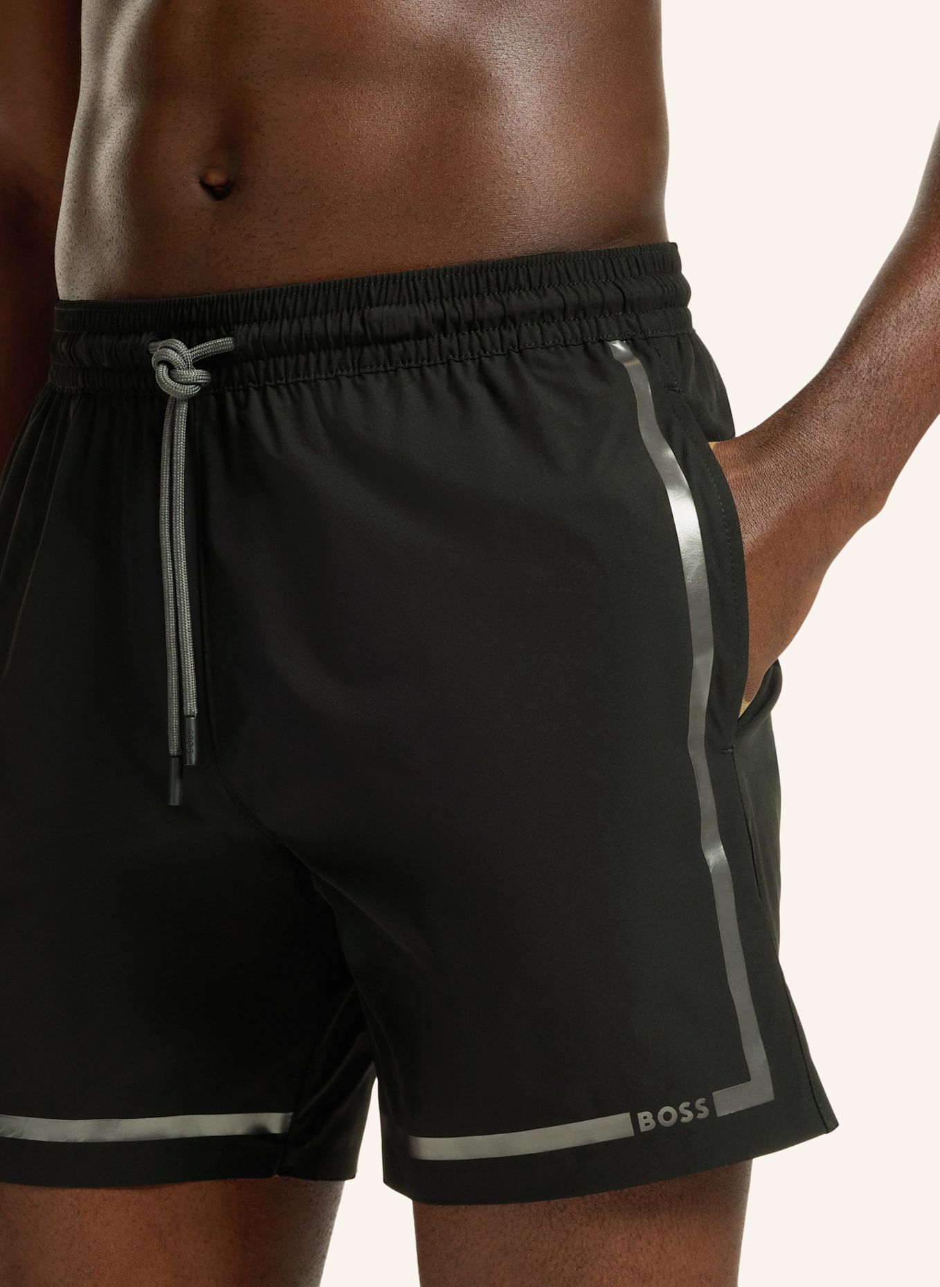 BOSS Badeshort VITAL_TRUNKS: SCHWARZ